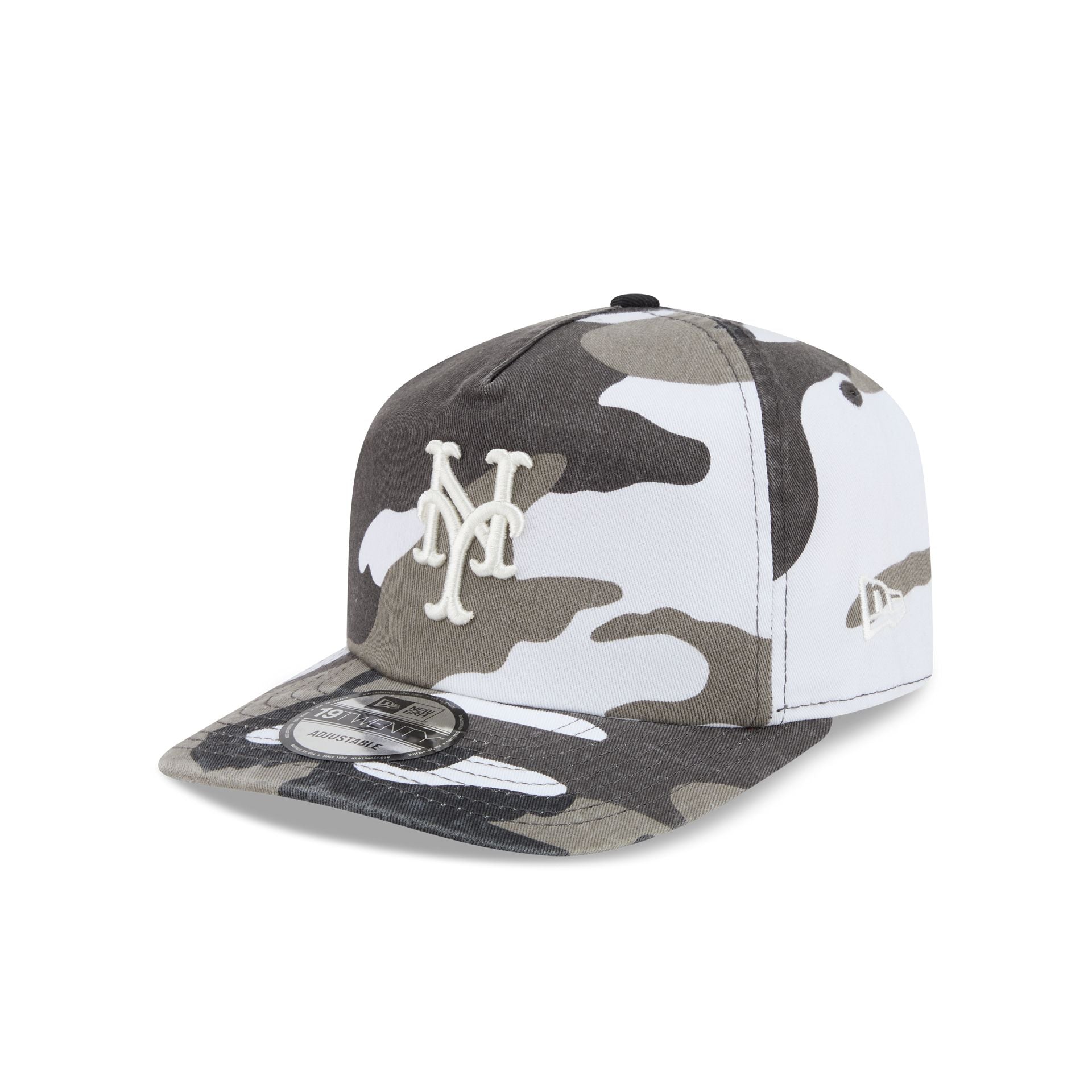 New York Mets Washed Nylon Camo 19TWENTY Adjustable Hat