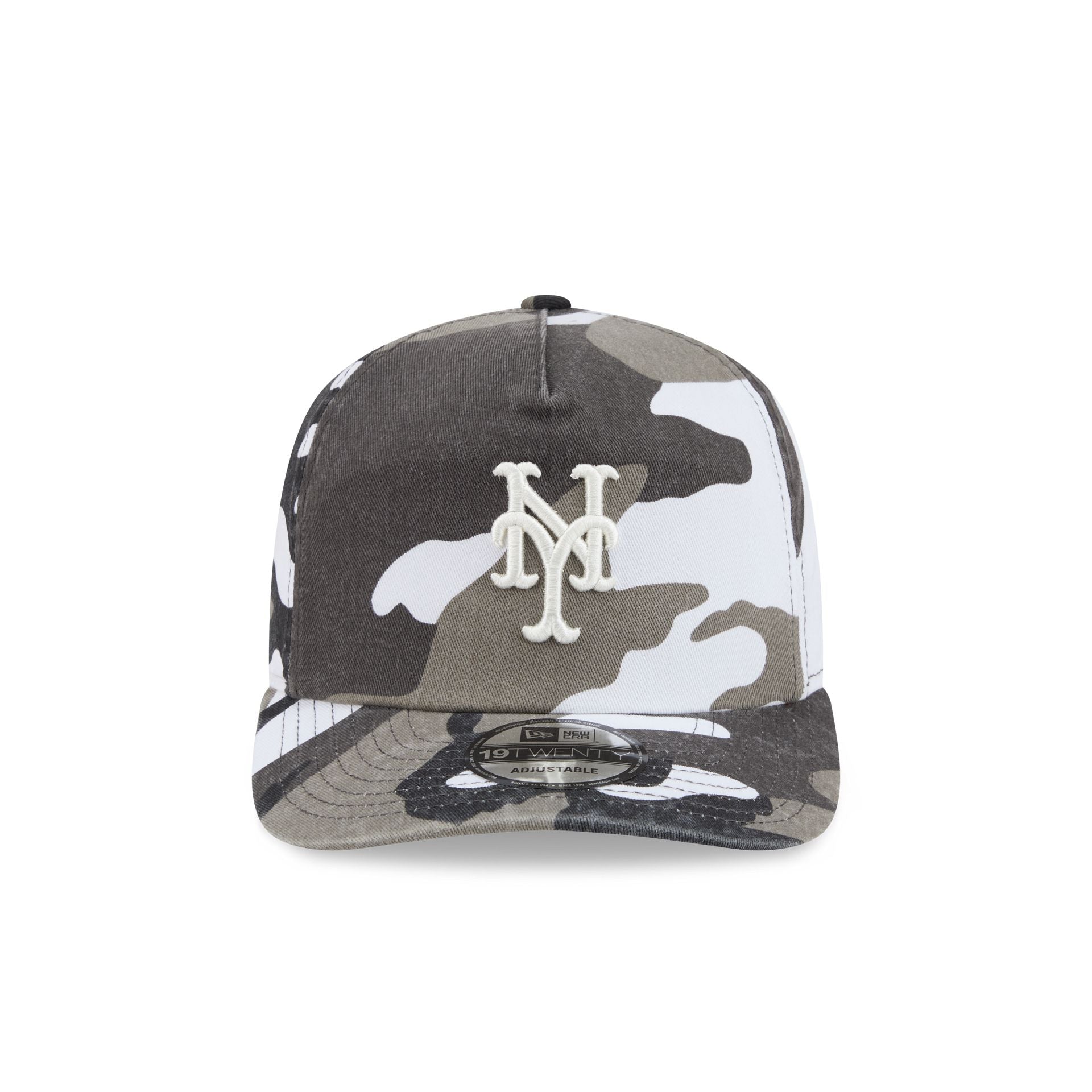 New York Mets Washed Nylon Camo 19TWENTY Adjustable Hat