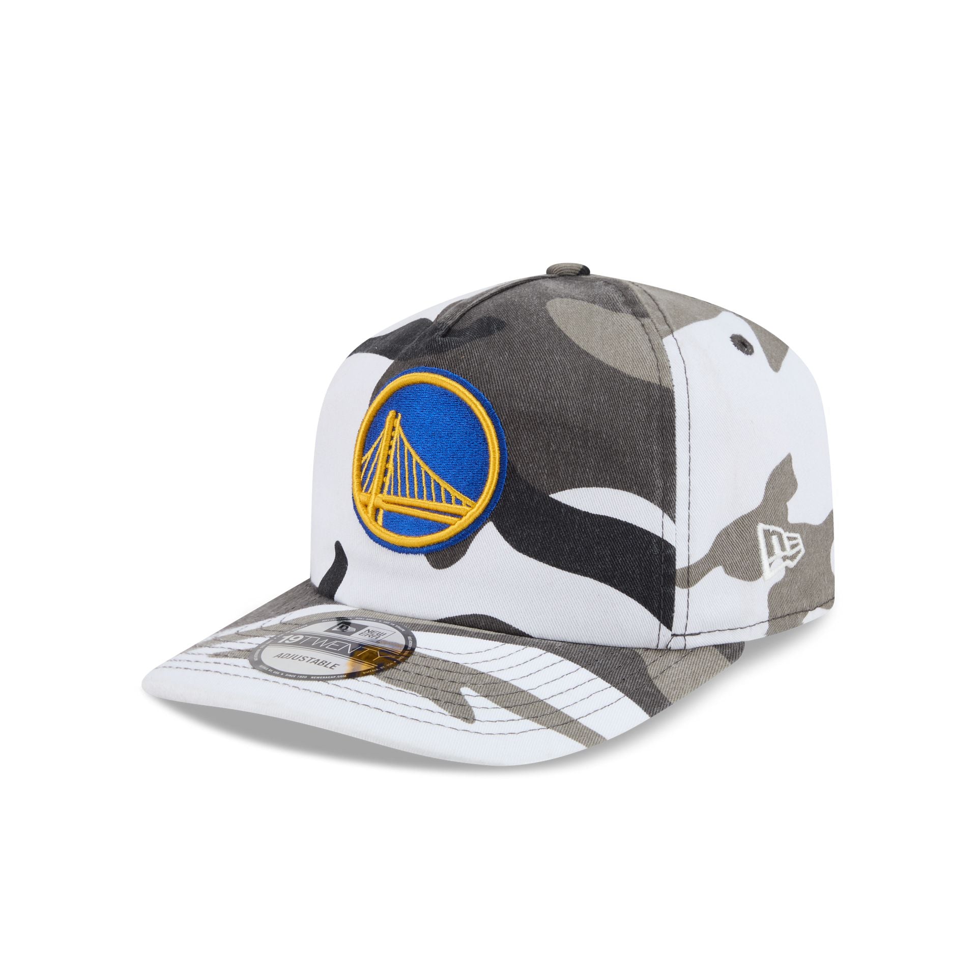 Golden State Warriors Washed Nylon Camo 19TWENTY Adjustable Hat