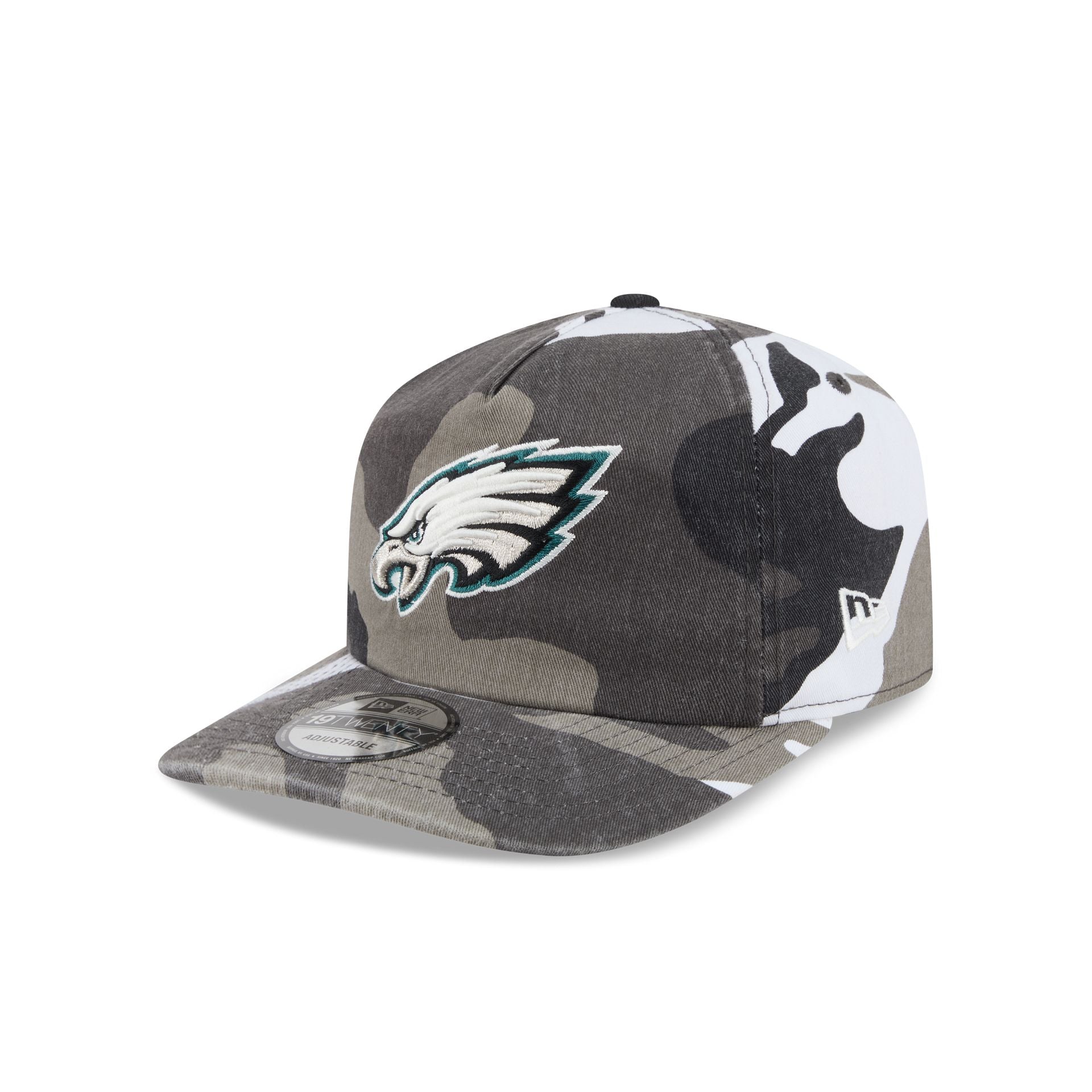 Philadelphia Eagles Washed Nylon Camo 19TWENTY Adjustable Hat