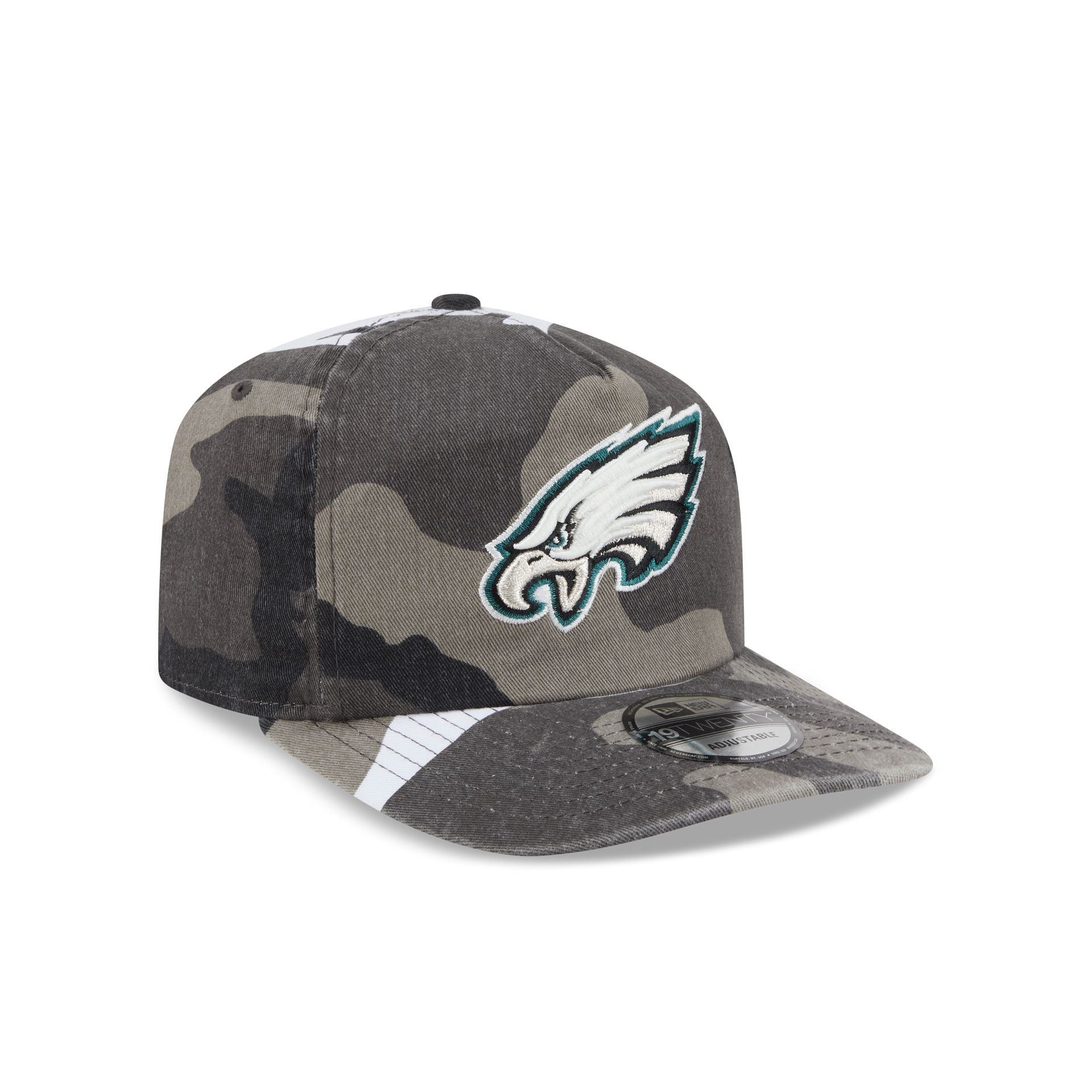 Philadelphia Eagles Washed Nylon Camo 19TWENTY Adjustable Hat