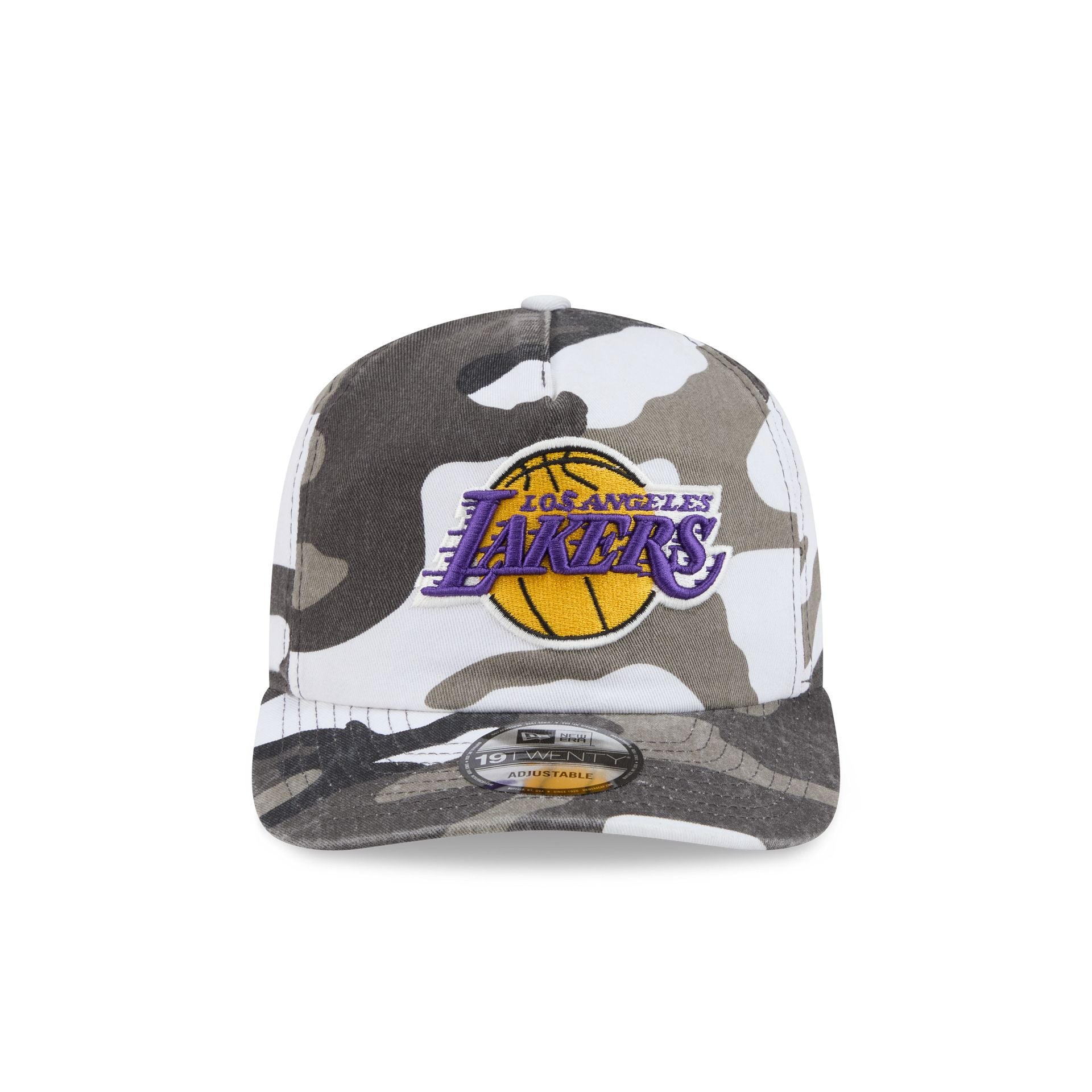 Los Angeles Lakers Washed Nylon Camo 19TWENTY Adjustable Hat