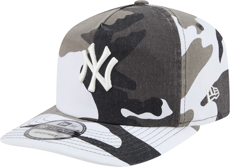 New York Yankees Washed Nylon Camo 19TWENTY Adjustable Hat