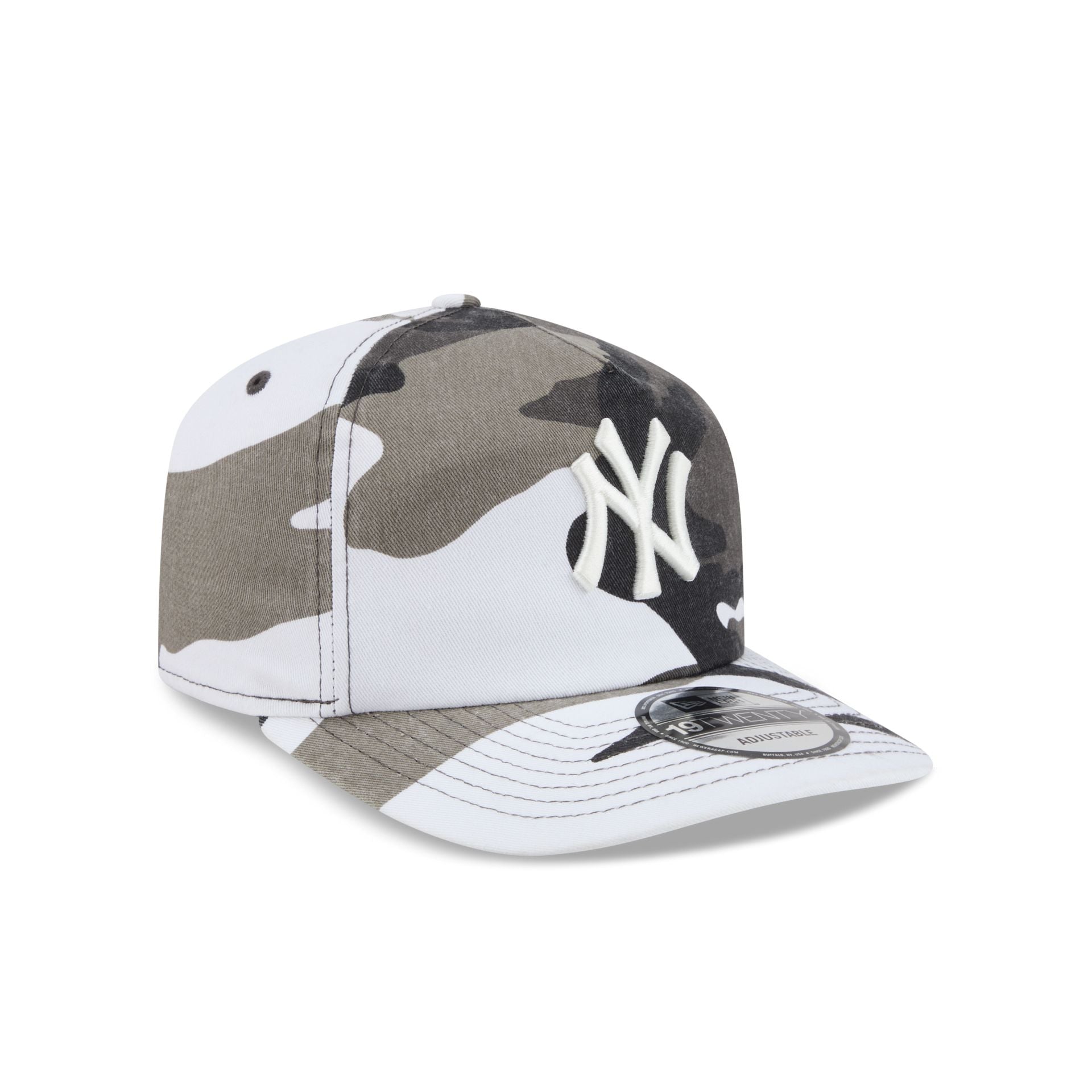 New York Yankees Washed Nylon Camo 19TWENTY Adjustable Hat