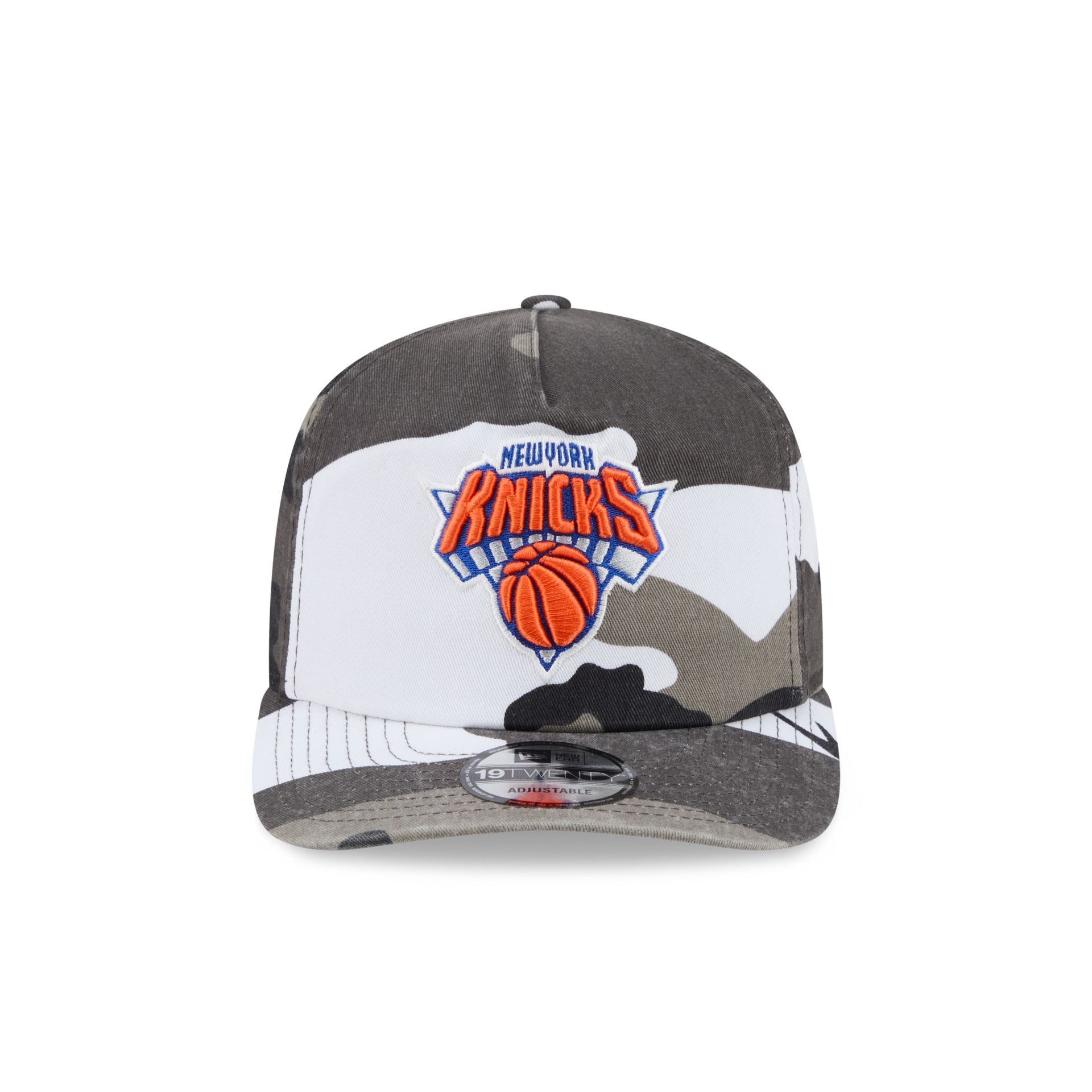 New York Knicks Washed Nylon Camo 19TWENTY Adjustable Hat