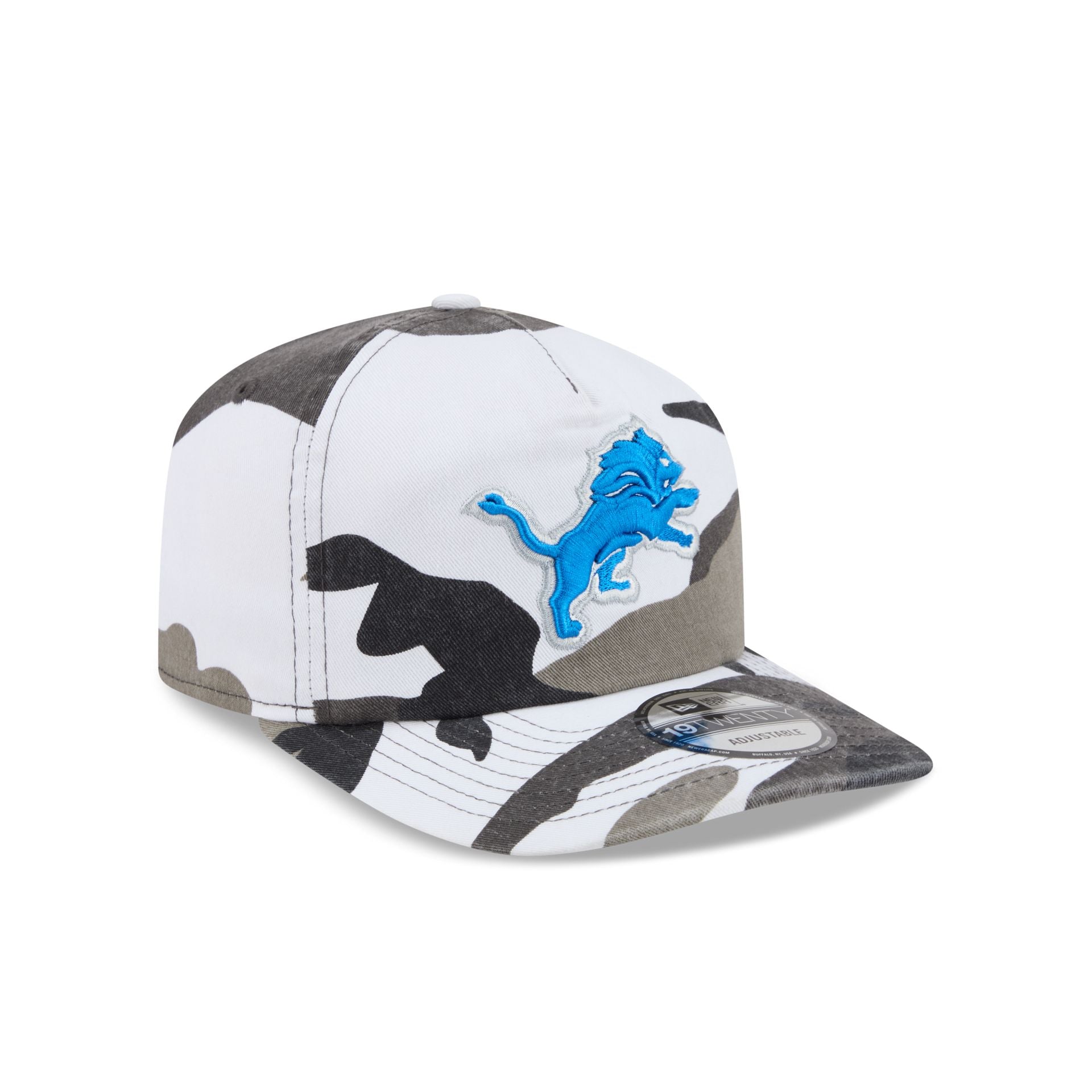 Detroit Lions Washed Nylon Camo 19TWENTY Adjustable Hat