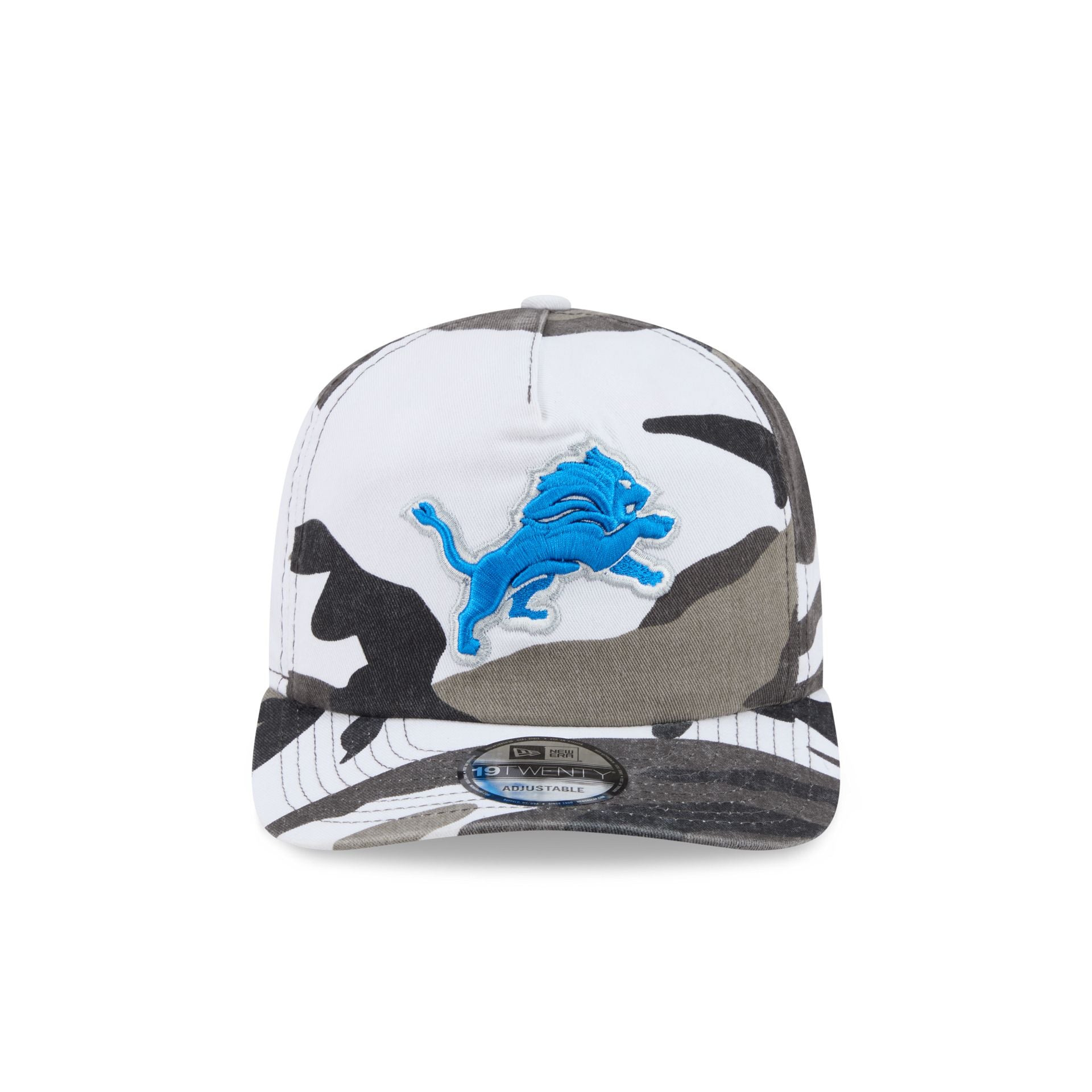 Detroit Lions Washed Nylon Camo 19TWENTY Adjustable Hat