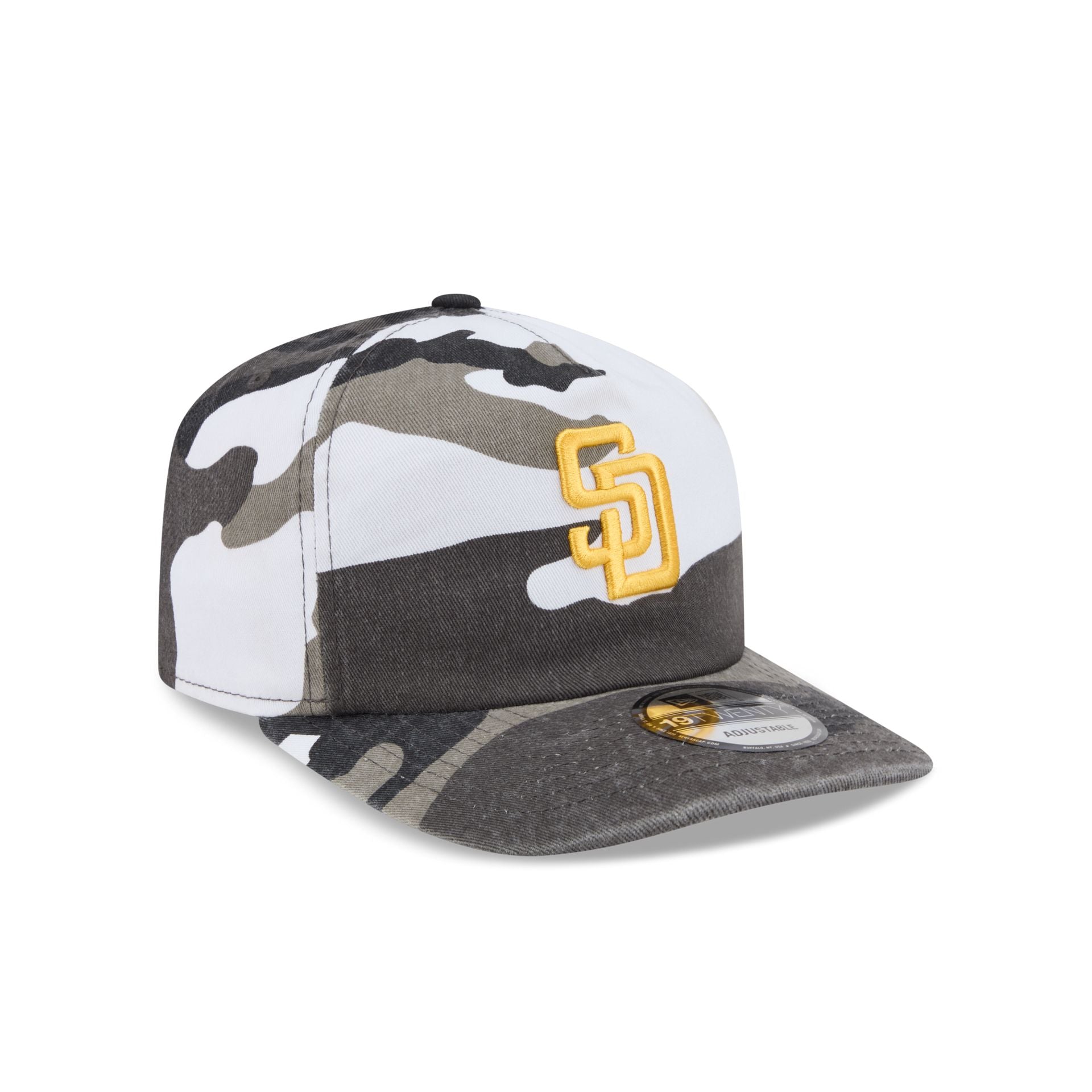 San Diego Padres Washed Nylon Camo 19TWENTY Adjustable Hat