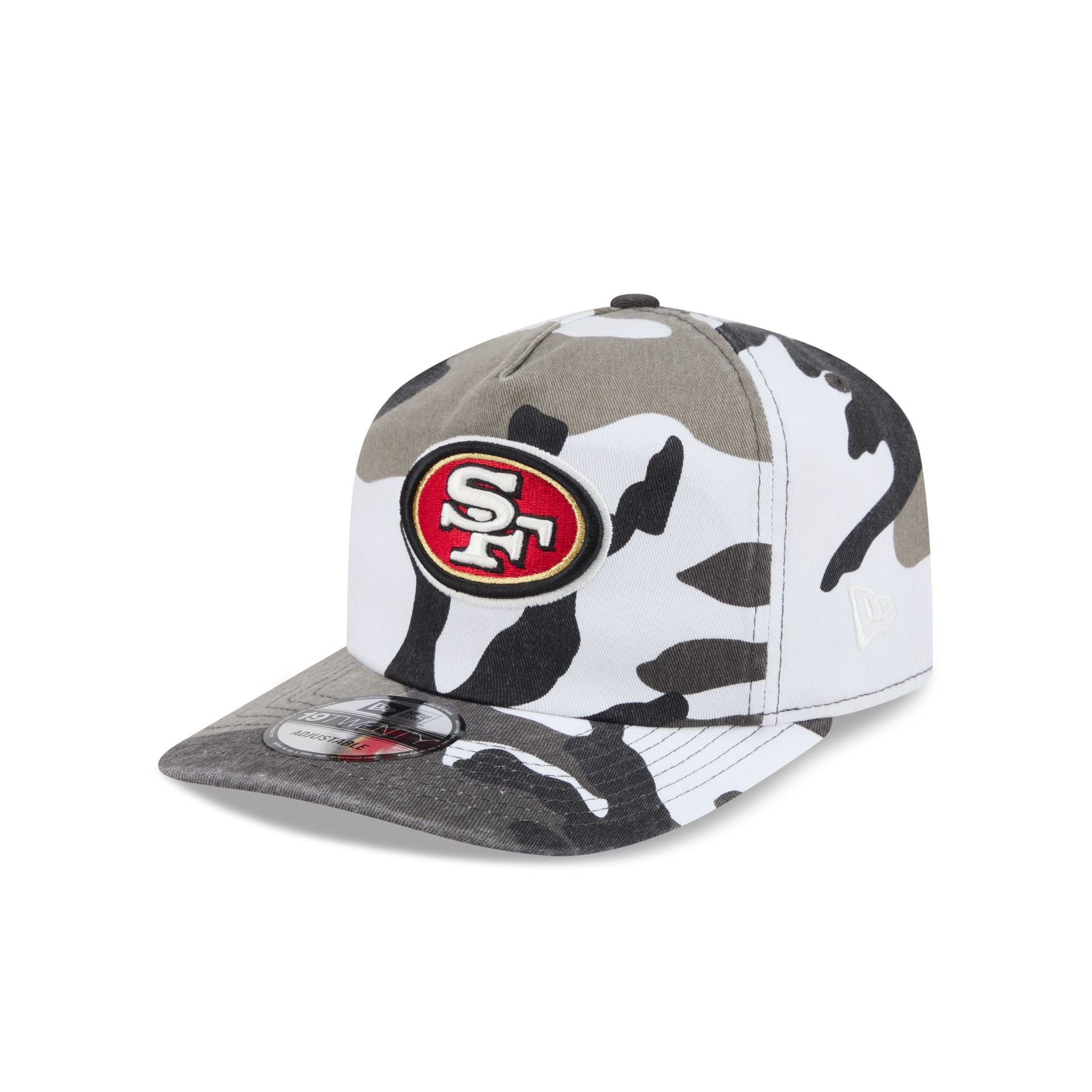 San Francisco 49ers Washed Nylon Camo 19TWENTY Adjustable Hat