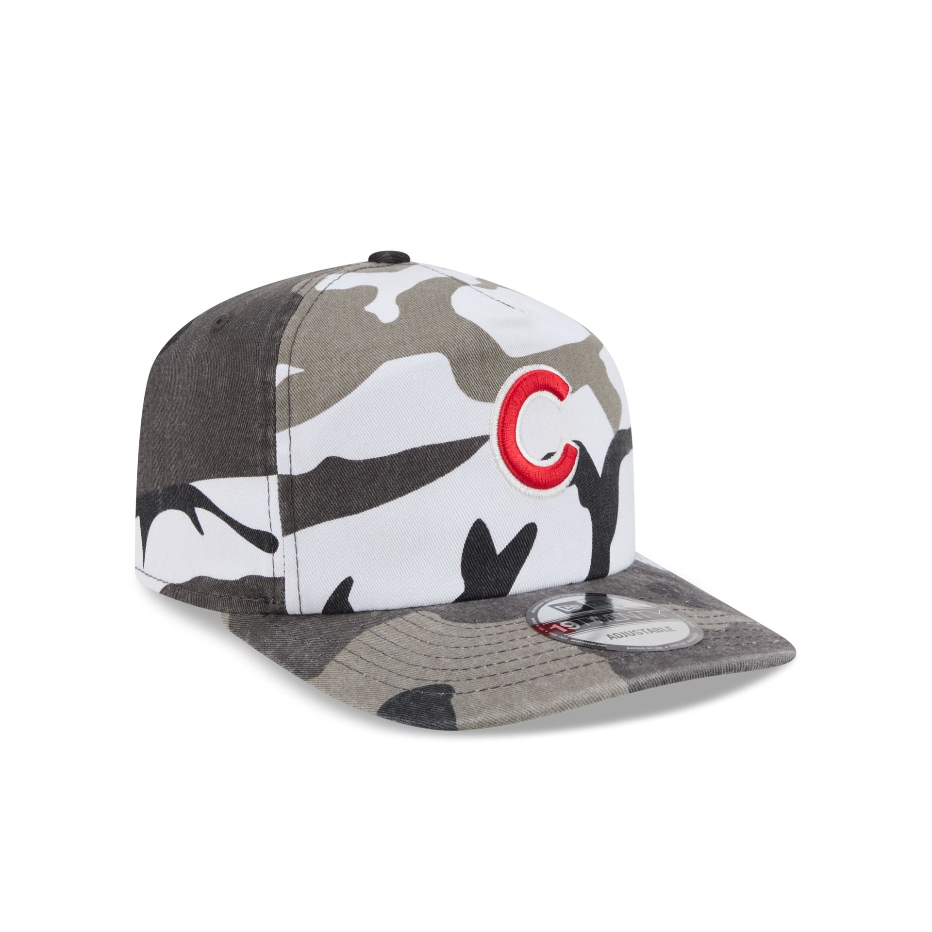 Chicago Cubs Washed Nylon Camo 19TWENTY Adjustable Hat
