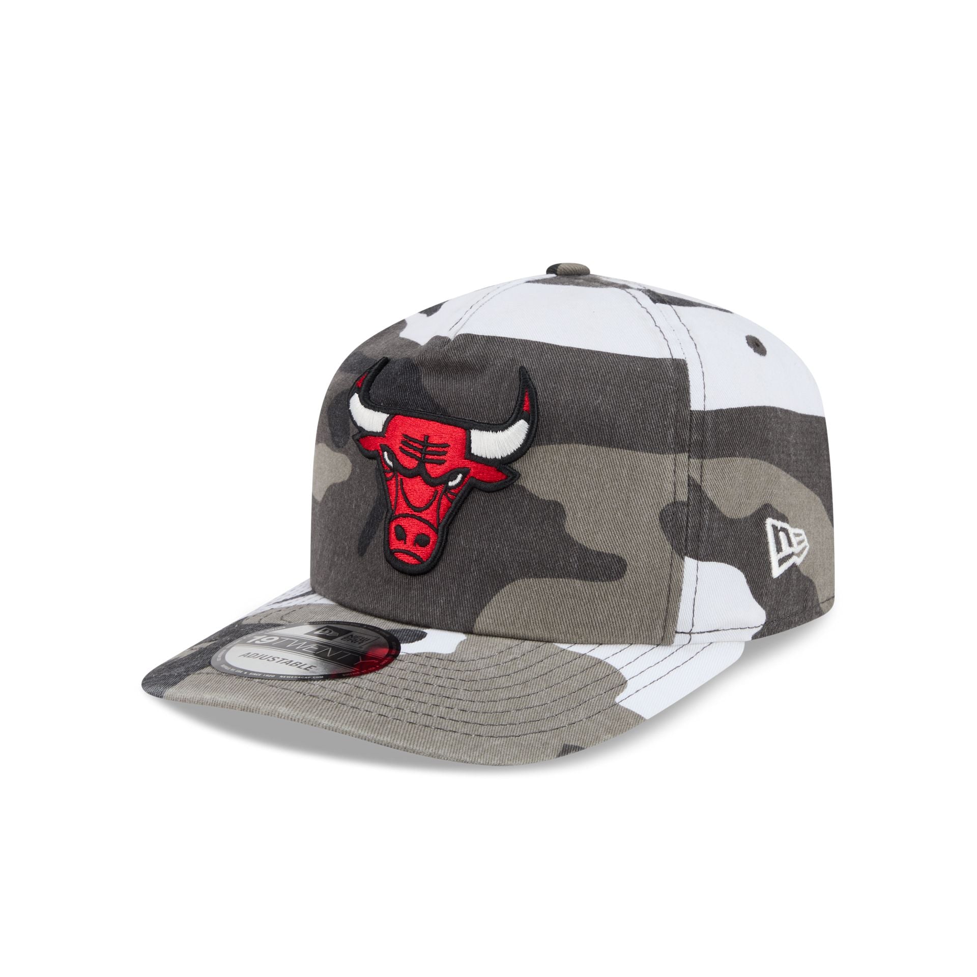 Chicago Bulls Washed Nylon Camo 19TWENTY Adjustable Hat