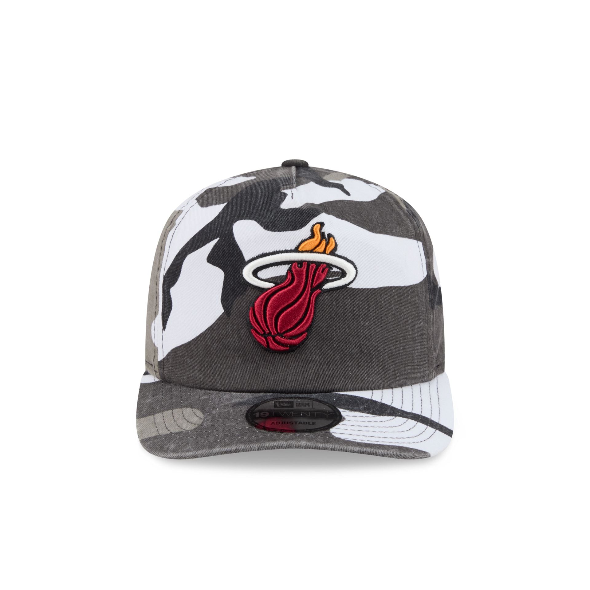 Miami Heat Washed Nylon Camo 19TWENTY Adjustable Hat