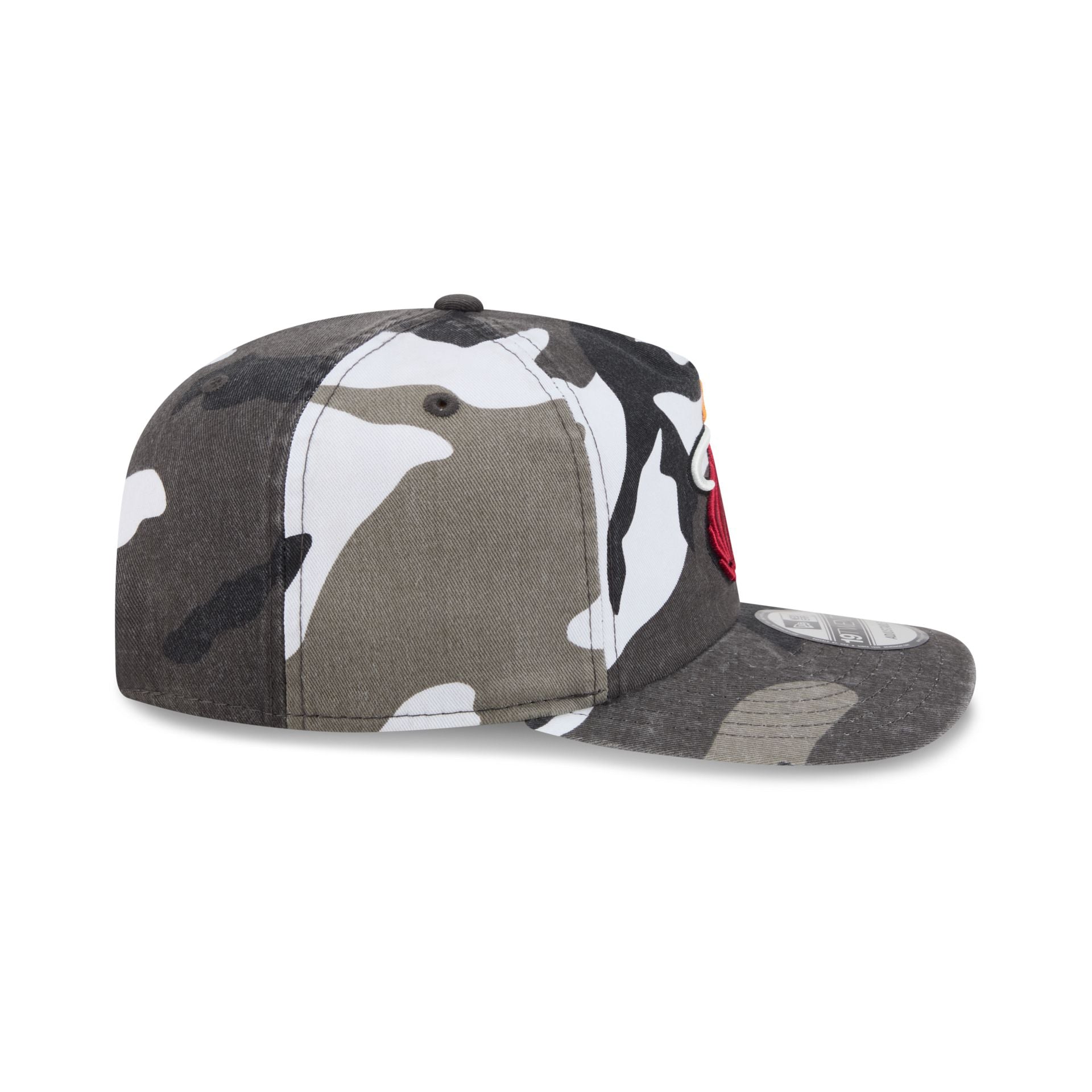 Miami Heat Washed Nylon Camo 19TWENTY Adjustable Hat