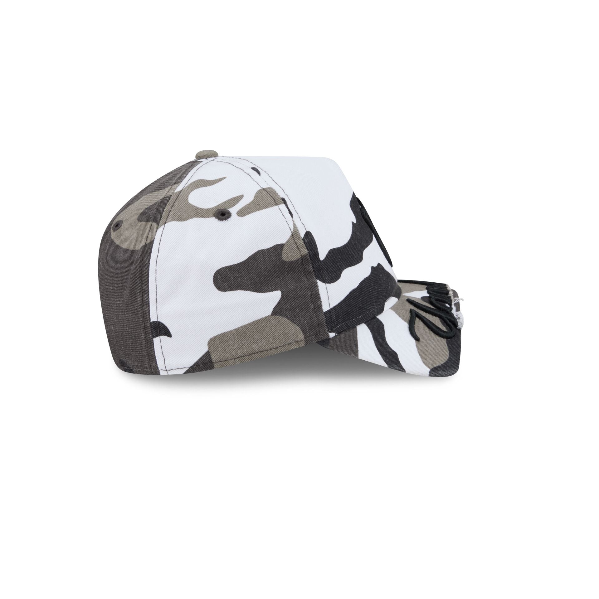 New York Yankees Washed Camo 9FORTY A-Frame Unstructured Cut-Off Visor Snapback Hat