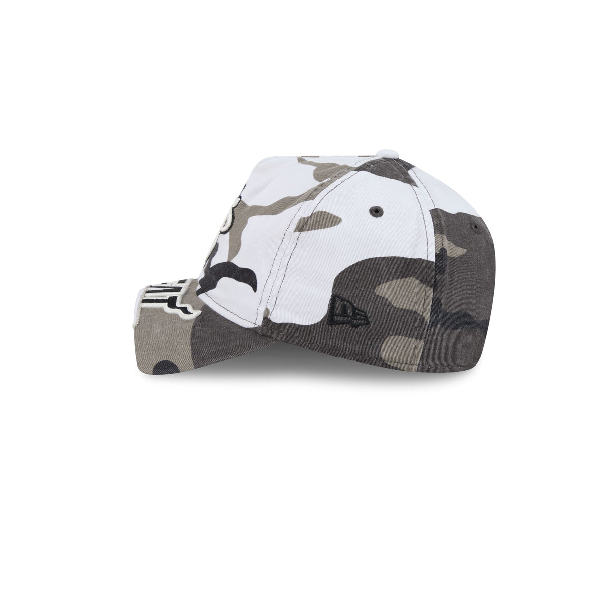 Miami Heat Washed Camo 9FORTY A-Frame Unstructured Cut-Off Visor Snapback Hat