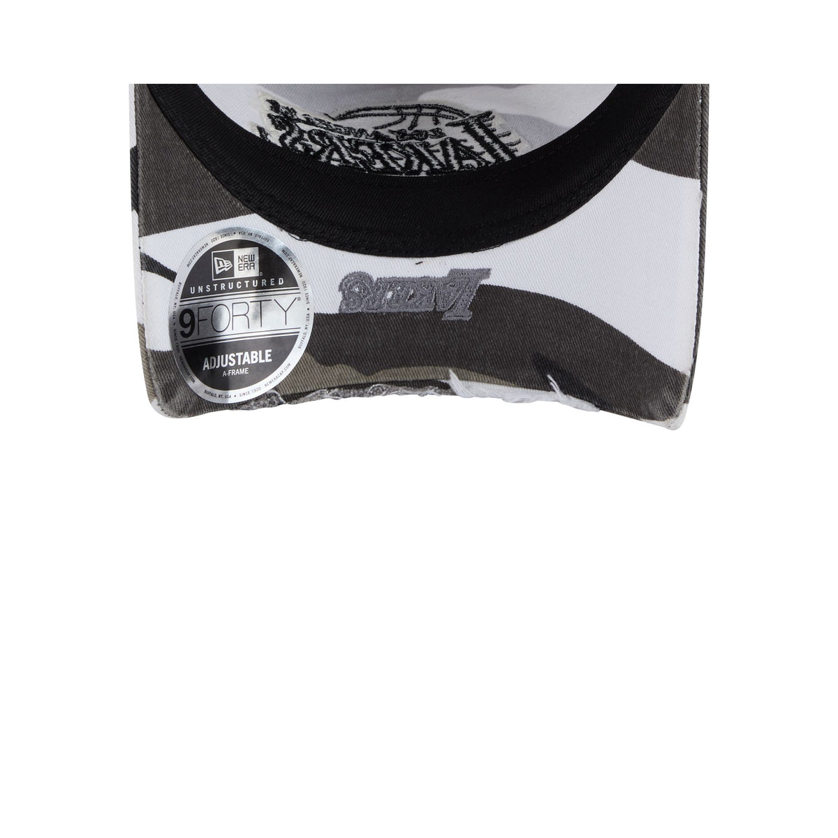 Los Angeles Lakers Washed Camo 9FORTY A-Frame Unstructured Cut-Off Visor Snapback Hat