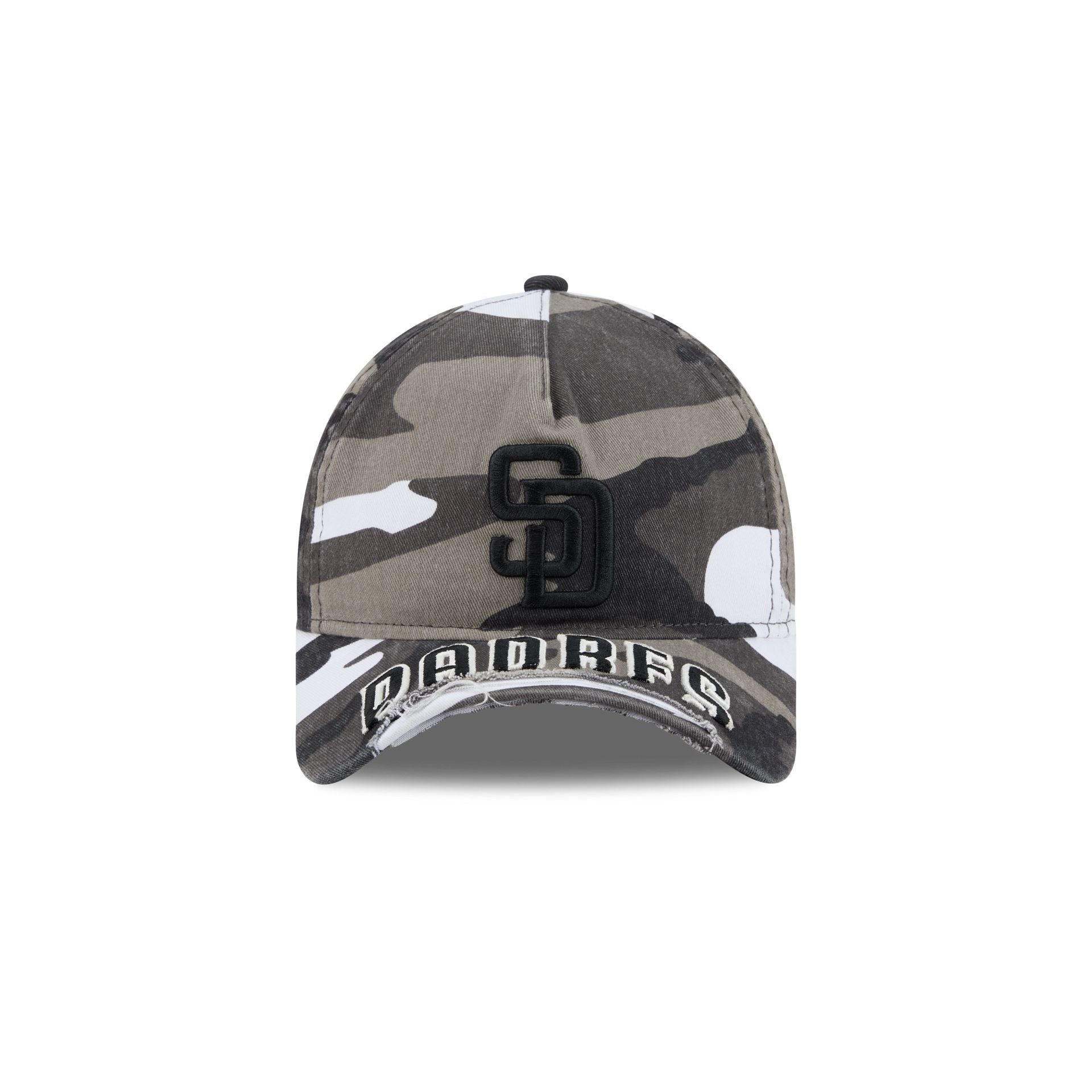 San Diego Padres Washed Camo 9FORTY A-Frame Unstructured Cut-Off Visor Snapback Hat