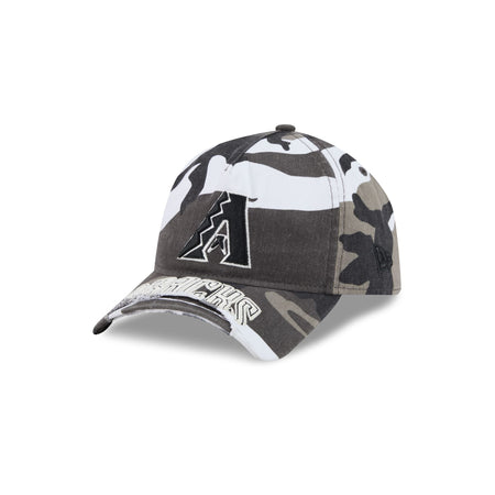 Arizona Diamondbacks Washed Camo 9FORTY A-Frame Unstructured Cut-Off Visor Snapback Hat