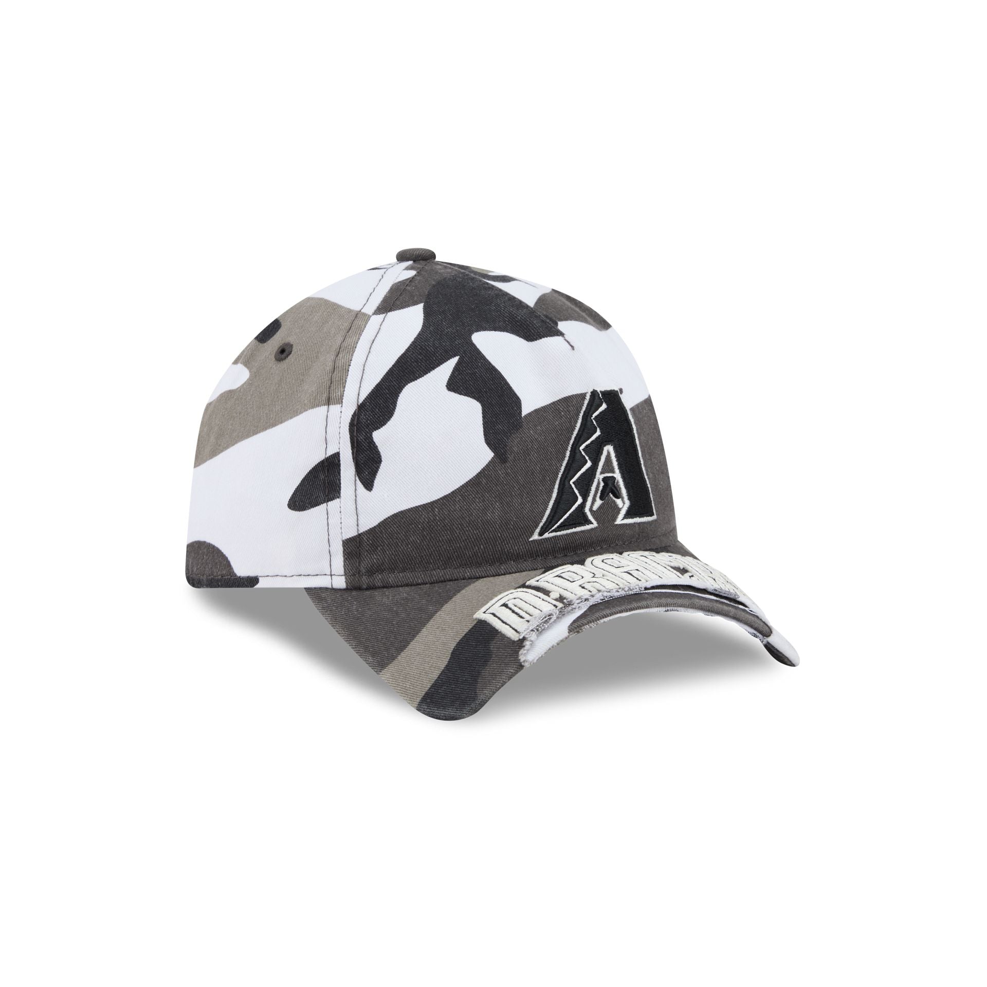 Arizona Diamondbacks Washed Camo 9FORTY A-Frame Unstructured Cut-Off Visor Snapback Hat