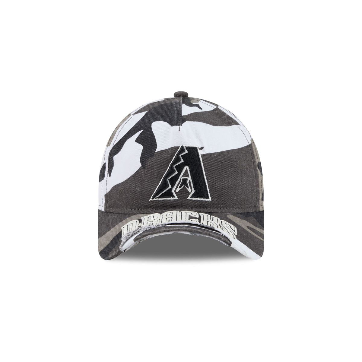 Arizona Diamondbacks Washed Camo 9FORTY A-Frame Unstructured Cut-Off Visor Snapback Hat