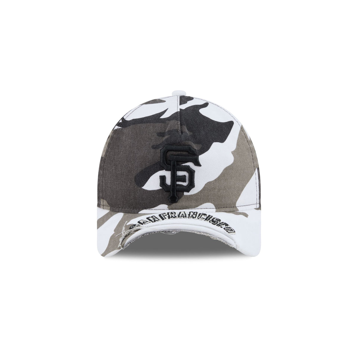 San Francisco Giants Washed Camo 9FORTY A-Frame Unstructured Cut-Off Visor Snapback Hat
