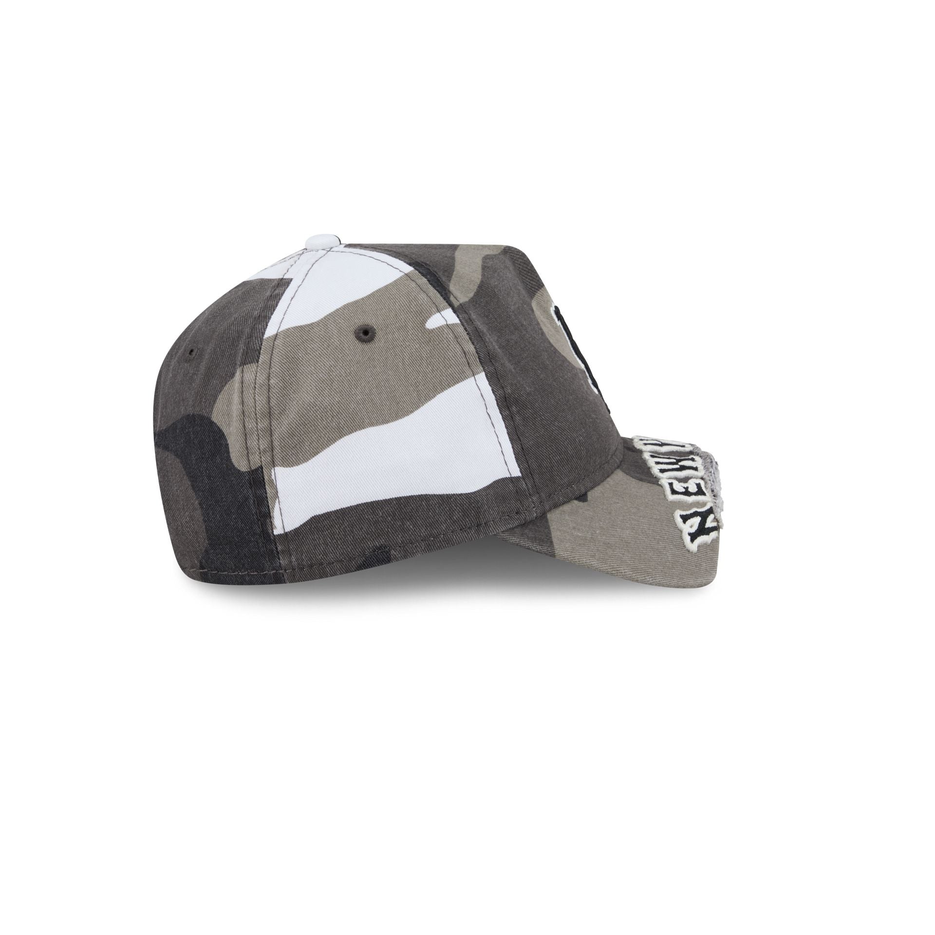 New York Mets Washed Camo 9FORTY A-Frame Unstructured Cut-Off Visor Snapback Hat