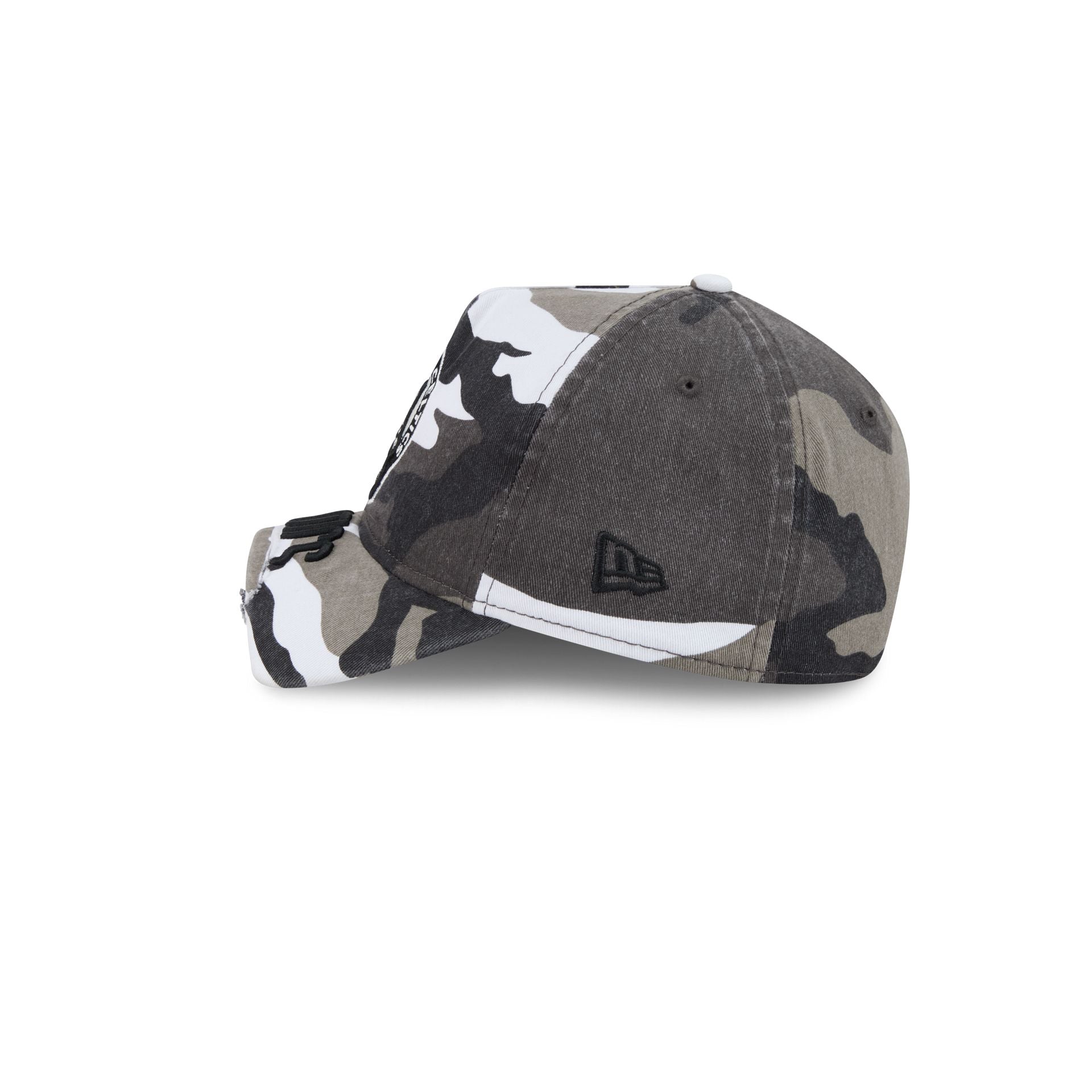Boston Celtics Washed Camo 9FORTY A-Frame Unstructured Cut-Off Visor Snapback Hat