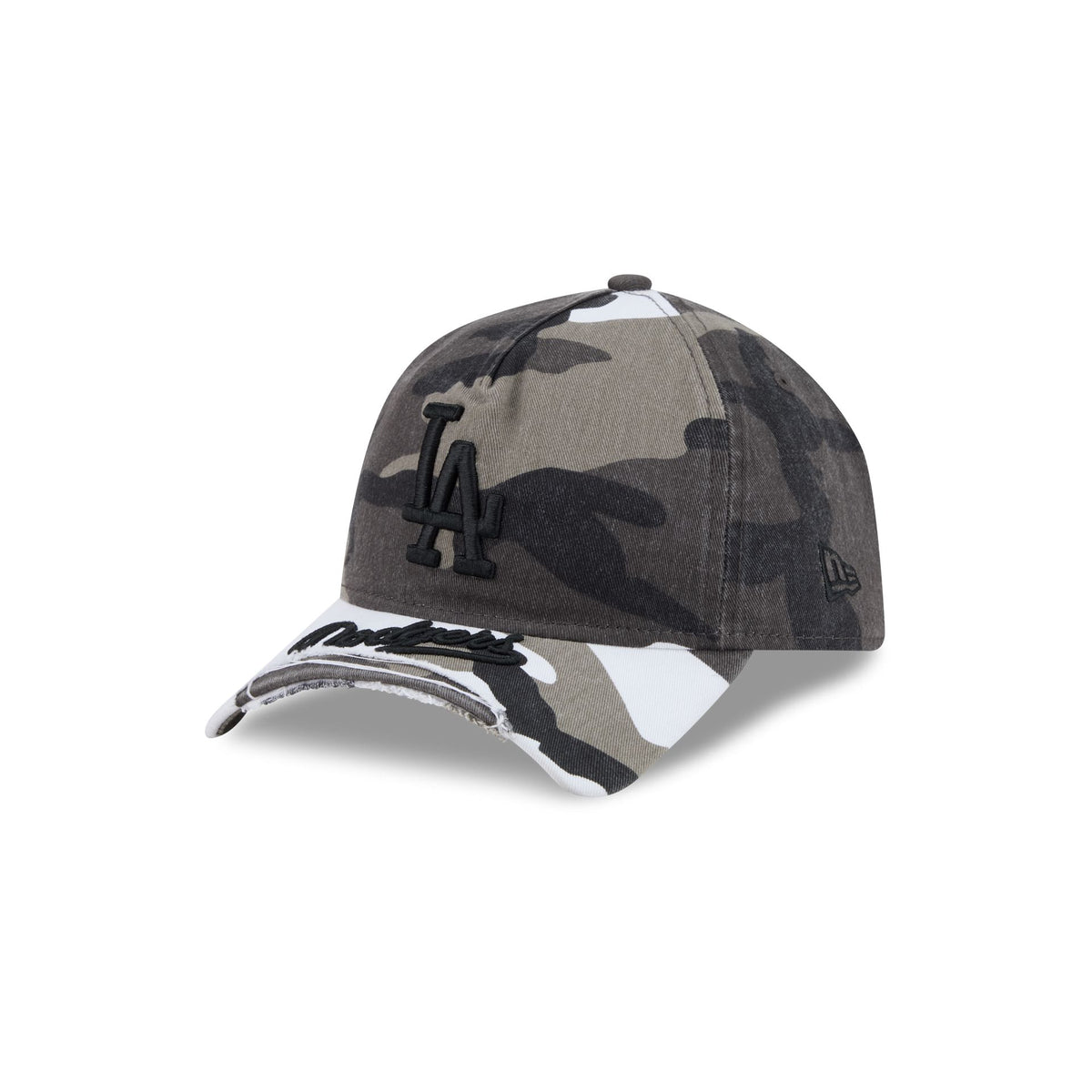 Los Angeles Dodgers Washed Camo 9FORTY A-Frame Unstructured Cut-Off Visor Snapback Hat