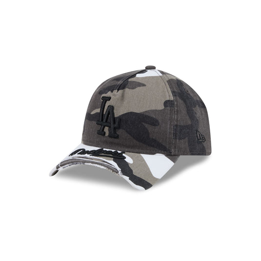 Los Angeles Dodgers Washed Camo 9FORTY A-Frame Unstructured Cut-Off Visor Snapback Hat