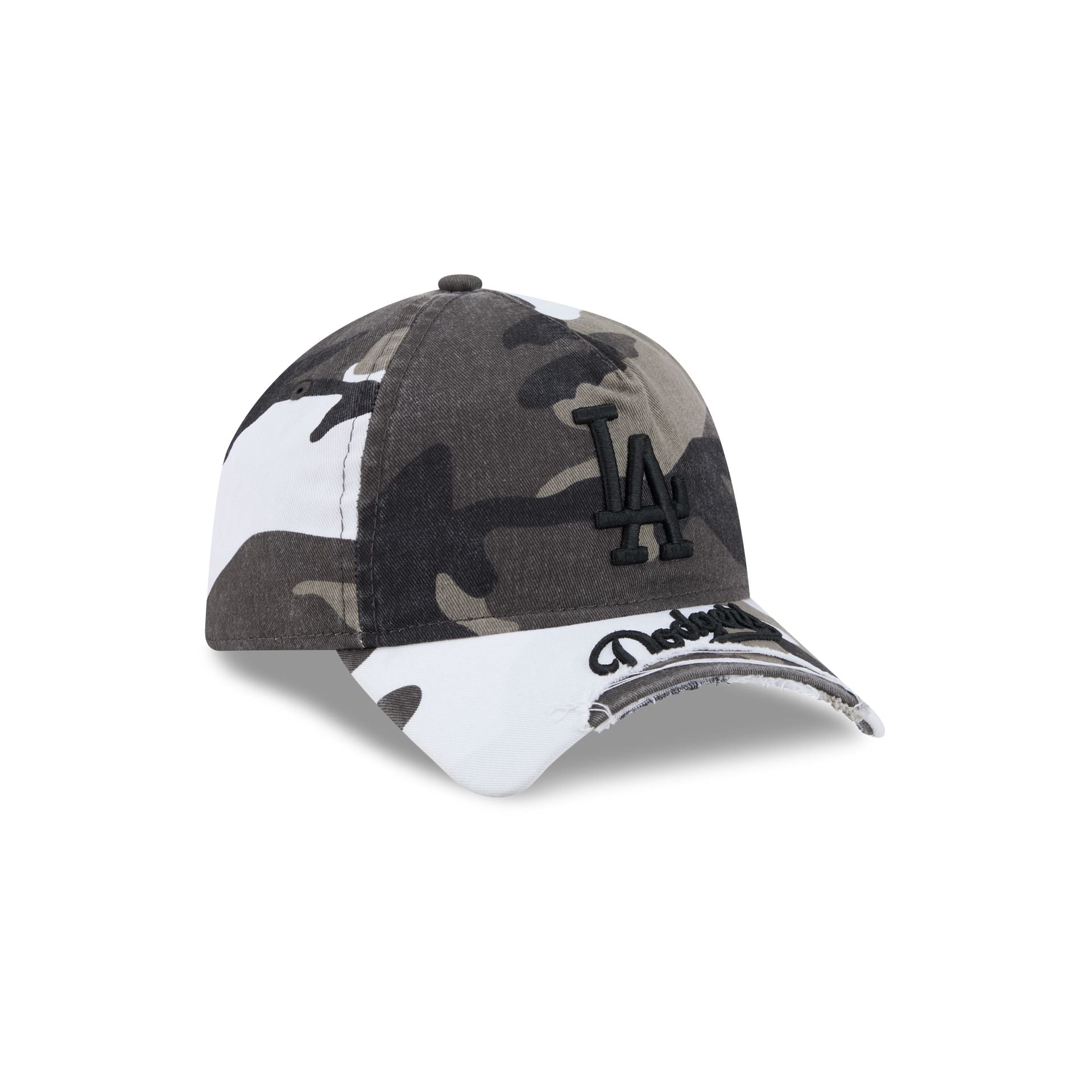 Los Angeles Dodgers Washed Camo 9FORTY A-Frame Unstructured Cut-Off Visor Snapback Hat