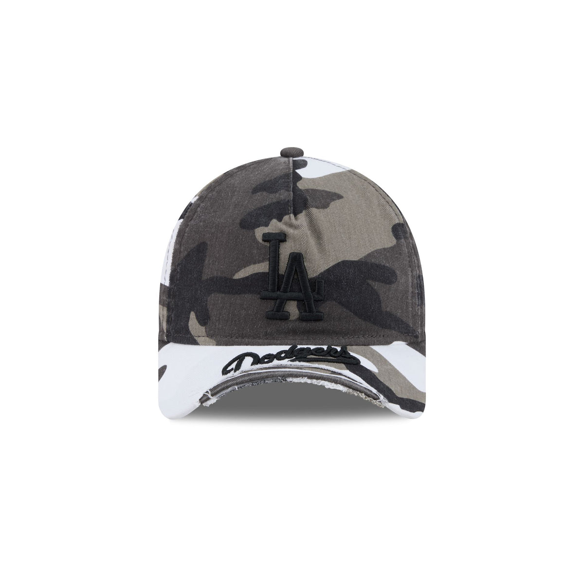 Los Angeles Dodgers Washed Camo 9FORTY A-Frame Unstructured Cut-Off Visor Snapback Hat