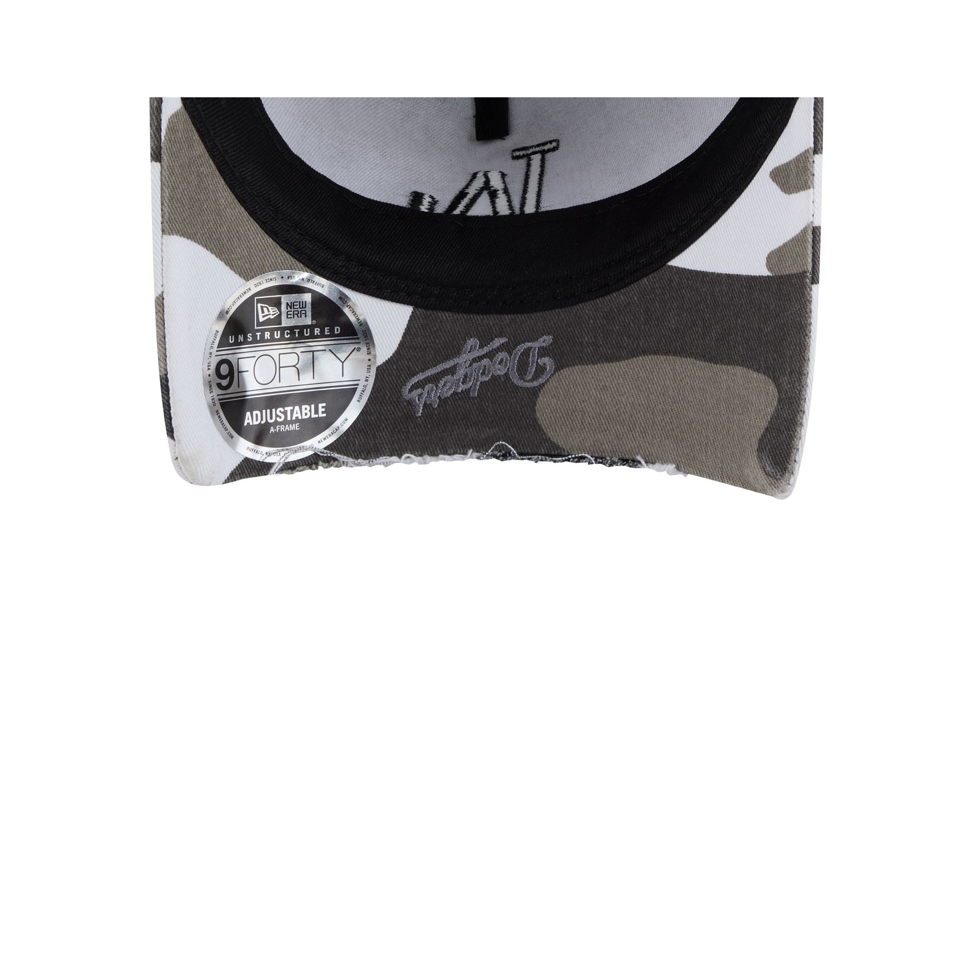 Los Angeles Dodgers Washed Camo 9FORTY A-Frame Unstructured Cut-Off Visor Snapback Hat