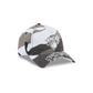 New York Knicks Washed Camo 9FORTY A-Frame Unstructured Cut-Off Visor Snapback Hat
