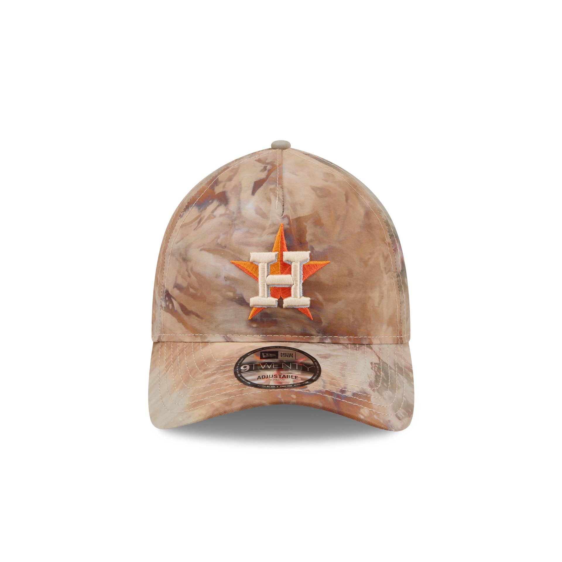 Houston Astros Washed Nylon Brown 9TWENTY A-Frame Adjustable Hat