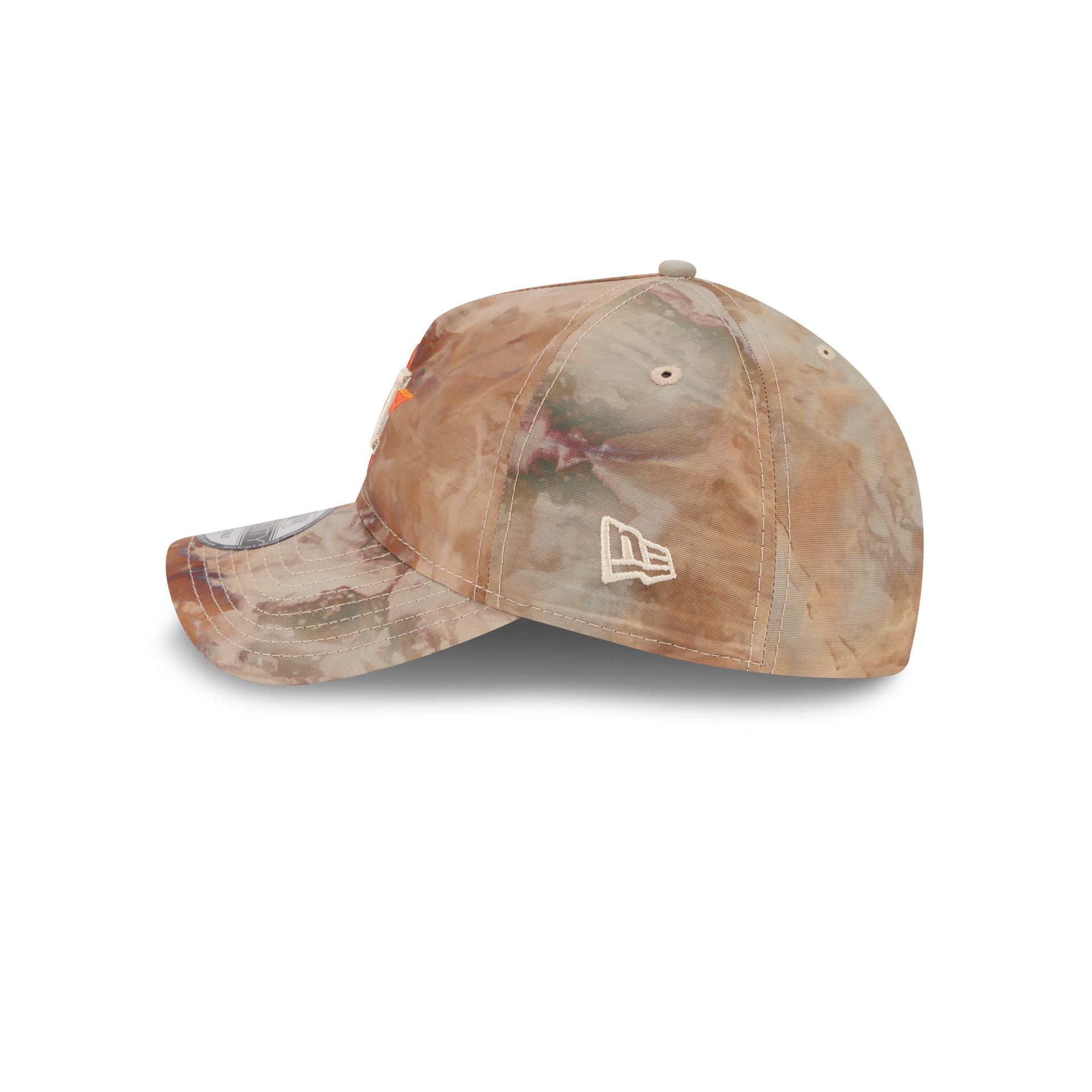 Houston Astros Washed Nylon Brown 9TWENTY A-Frame Adjustable Hat