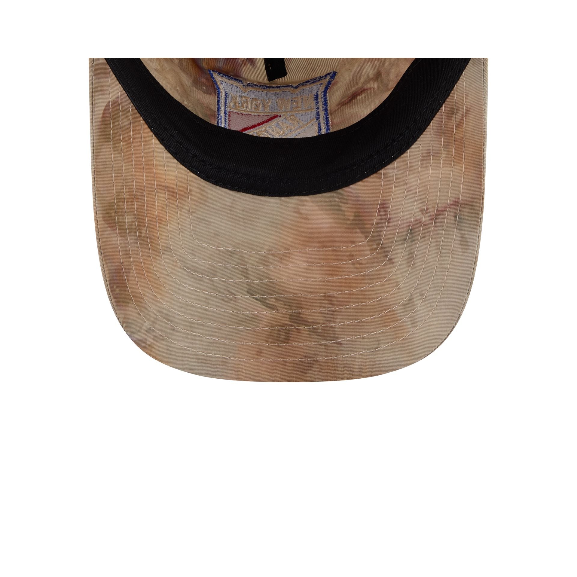 New York Rangers Washed Nylon Brown 9TWENTY A-Frame Adjustable Hat