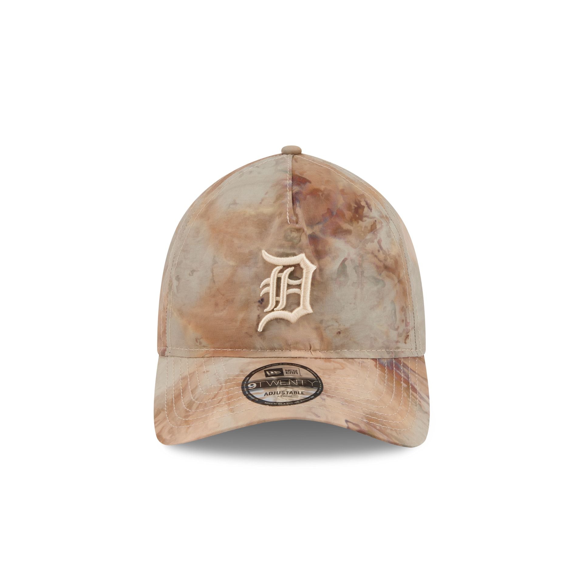 Detroit Tigers Washed Nylon Brown 9TWENTY A-Frame Adjustable Hat