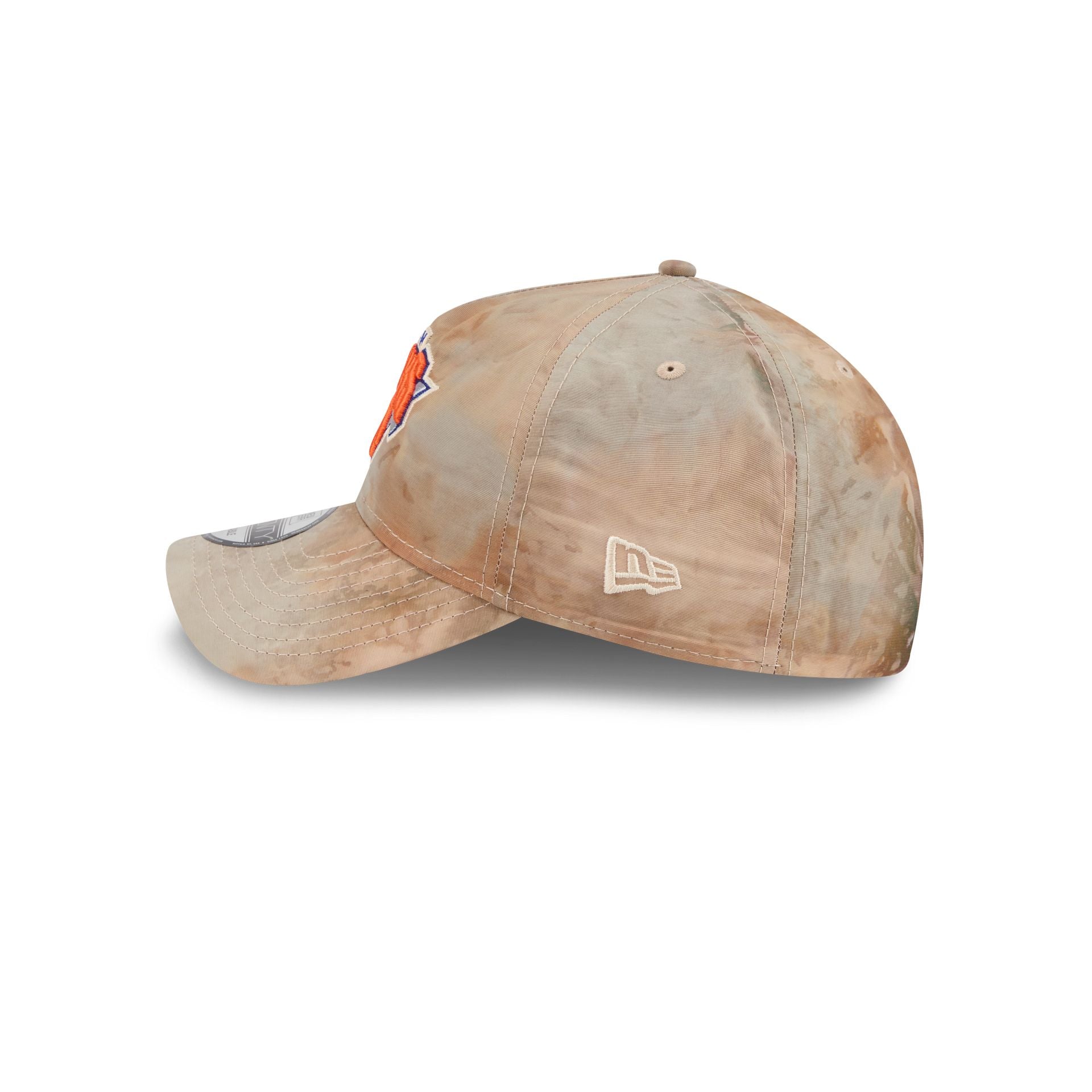 New York Knicks Washed Nylon Brown 9TWENTY A-Frame Adjustable Hat