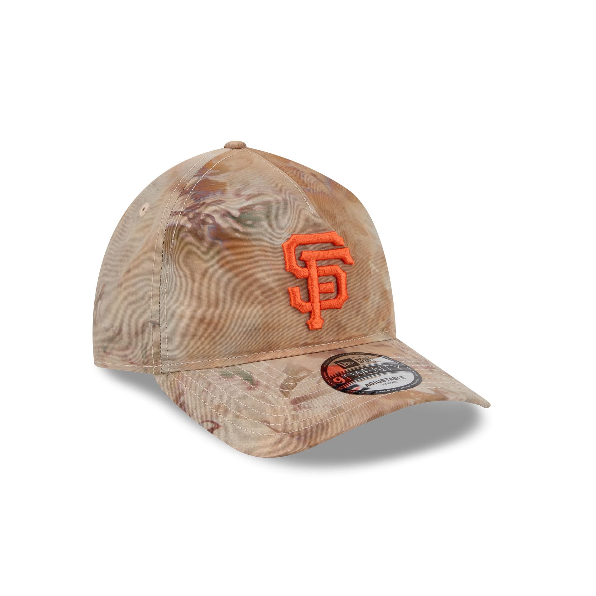 San Francisco Giants Washed Nylon Brown 9TWENTY A-Frame Adjustable Hat