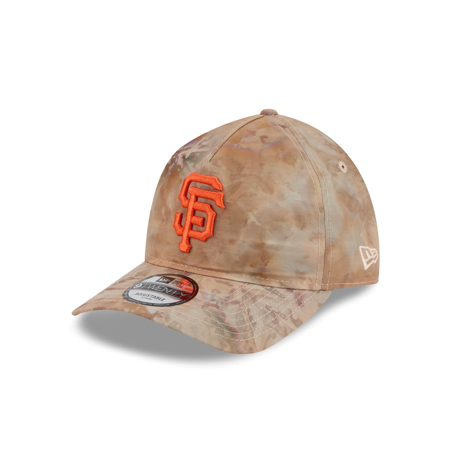 San Francisco Giants Washed Nylon Brown 9TWENTY A-Frame Adjustable Hat