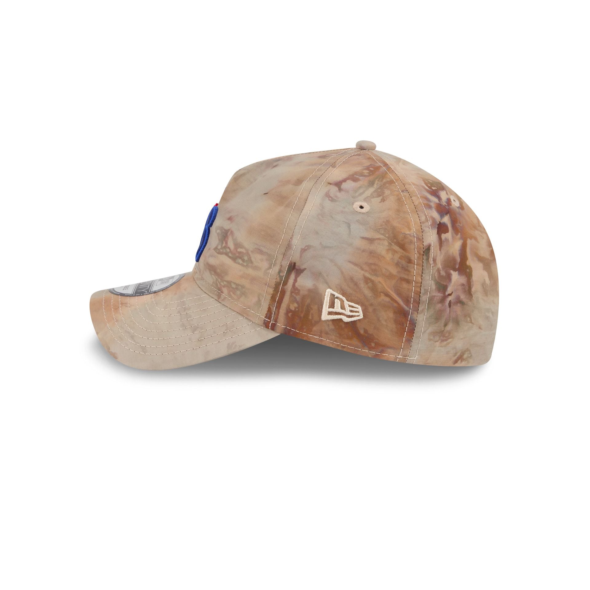 Philadelphia 76ers Washed Nylon Brown 9TWENTY A-Frame Adjustable Hat