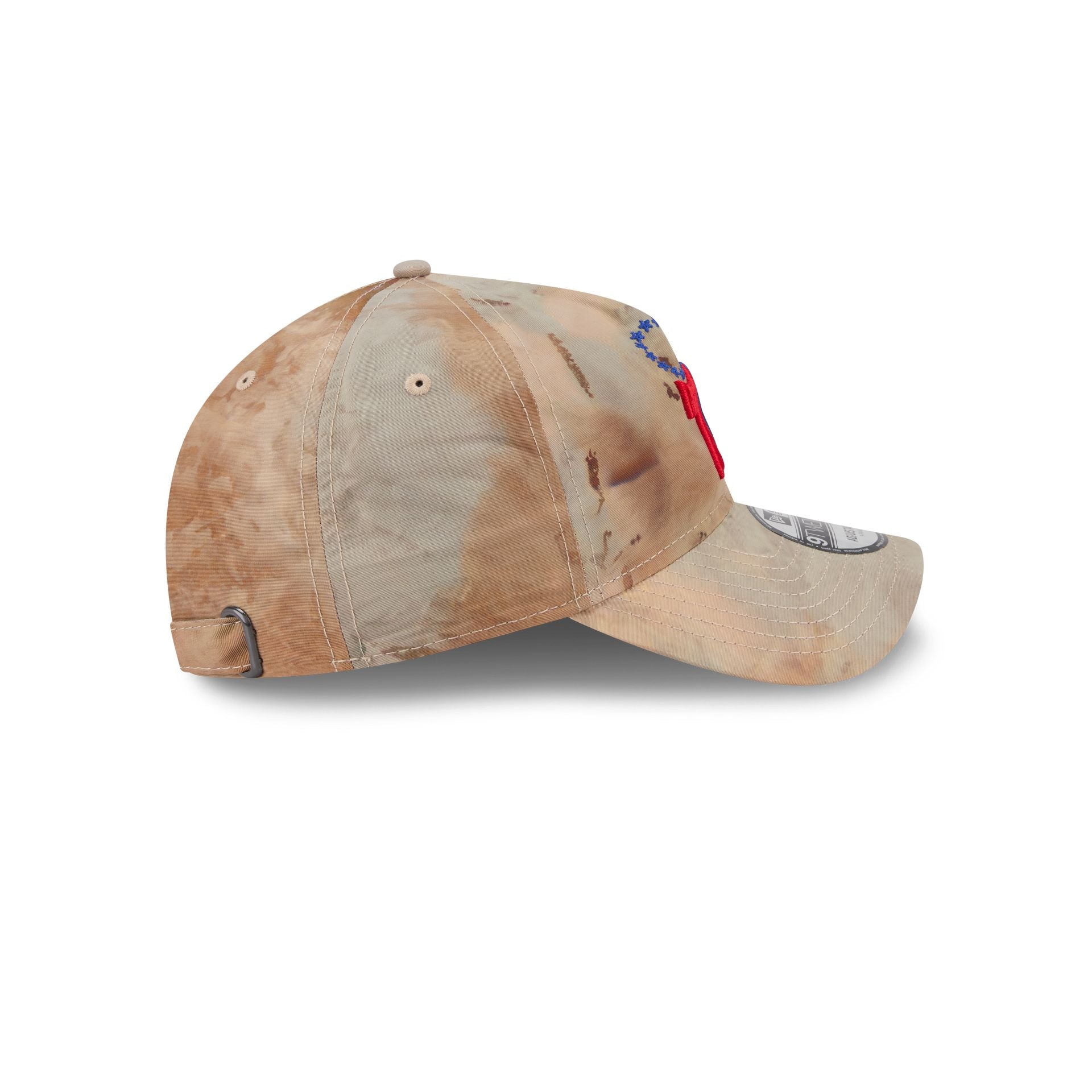 Philadelphia 76ers Washed Nylon Brown 9TWENTY A-Frame Adjustable Hat