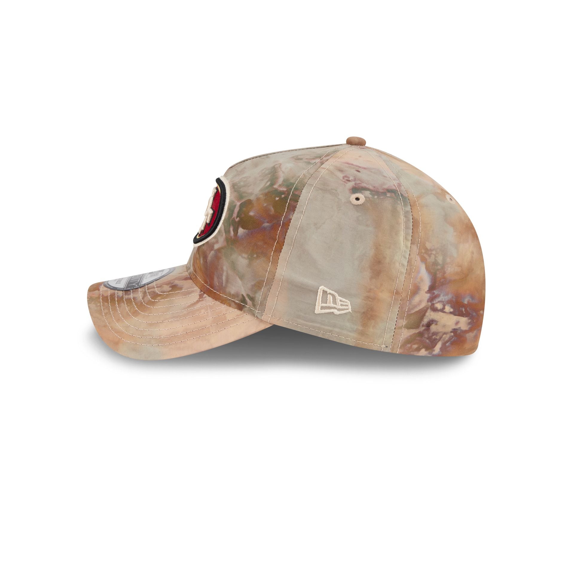 San Francisco 49ers Washed Nylon Brown 9TWENTY A-Frame Adjustable Hat