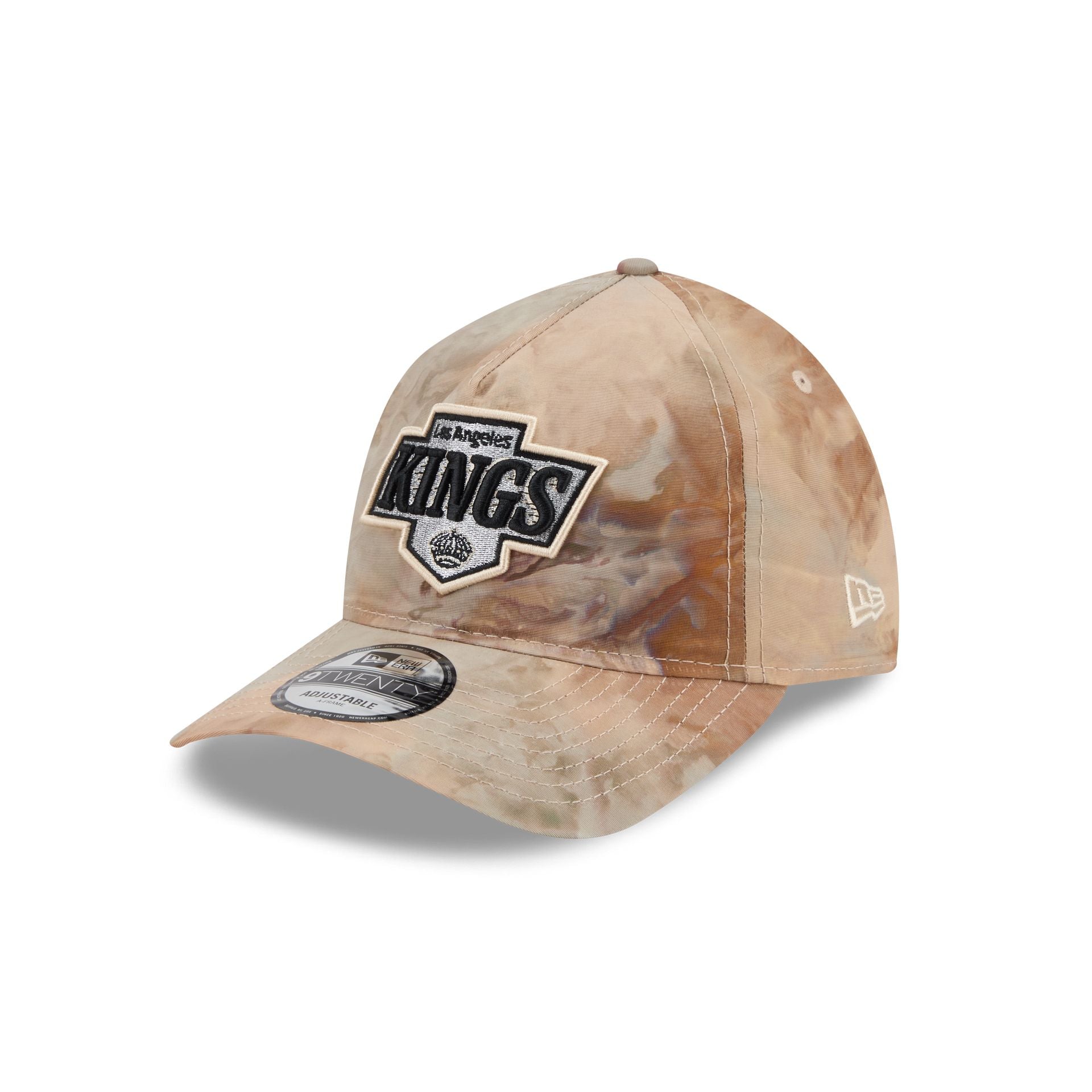 Los Angeles Kings Washed Nylon Brown 9TWENTY A-Frame Adjustable Hat