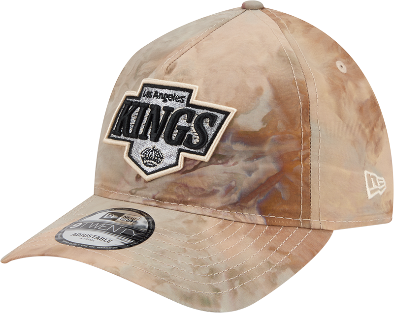 Los Angeles Kings Washed Nylon Brown 9TWENTY A-Frame Adjustable Hat