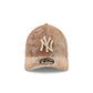 New York Yankees Washed Nylon Brown 9TWENTY A-Frame Adjustable Hat