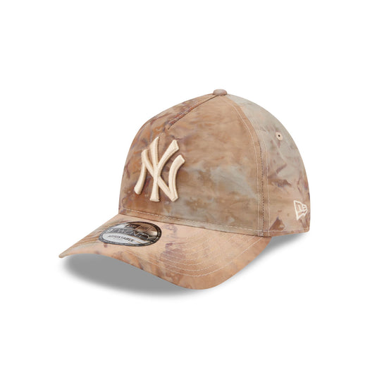 New York Yankees Washed Nylon Brown 9TWENTY A-Frame Adjustable Hat