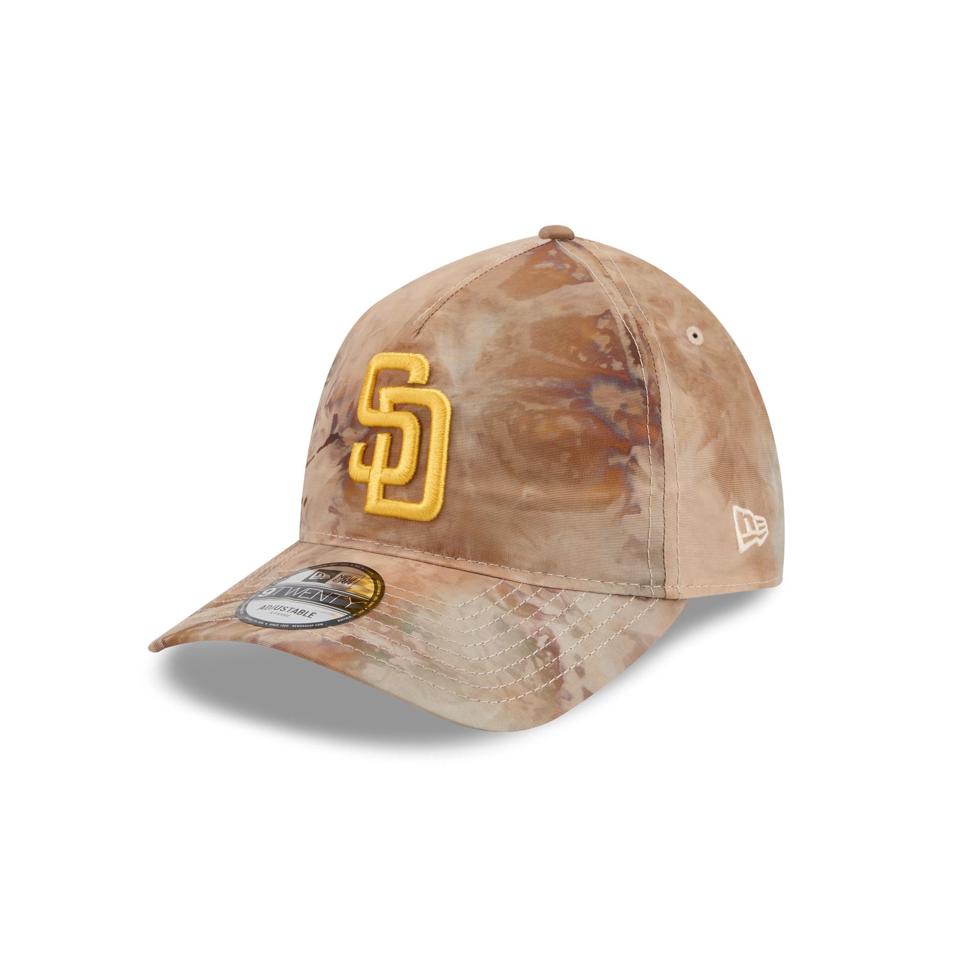 San Diego Padres Washed Nylon Brown 9TWENTY A-Frame Adjustable Hat