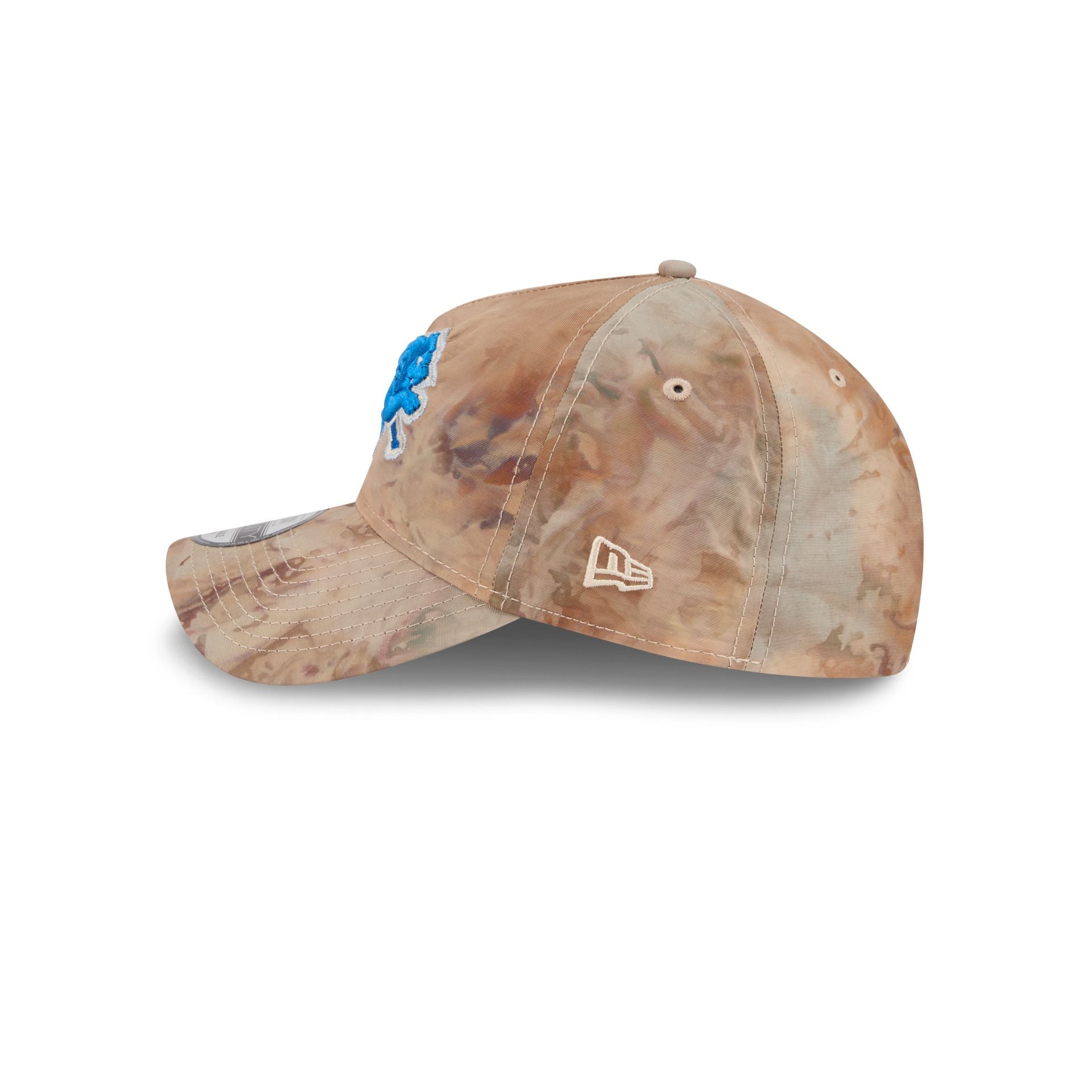 Detroit Lions Washed Nylon Brown 9TWENTY A-Frame Adjustable Hat