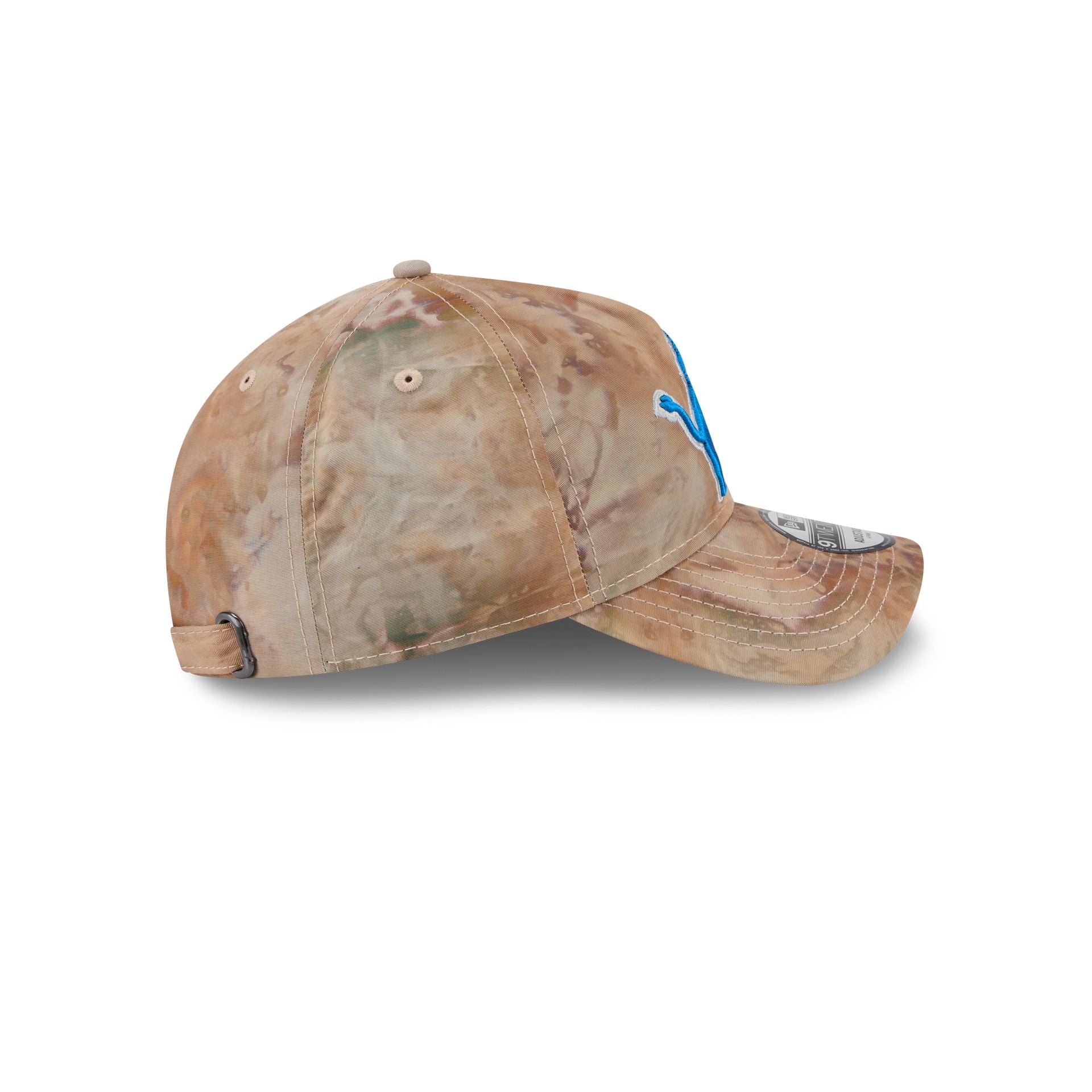 Detroit Lions Washed Nylon Brown 9TWENTY A-Frame Adjustable Hat